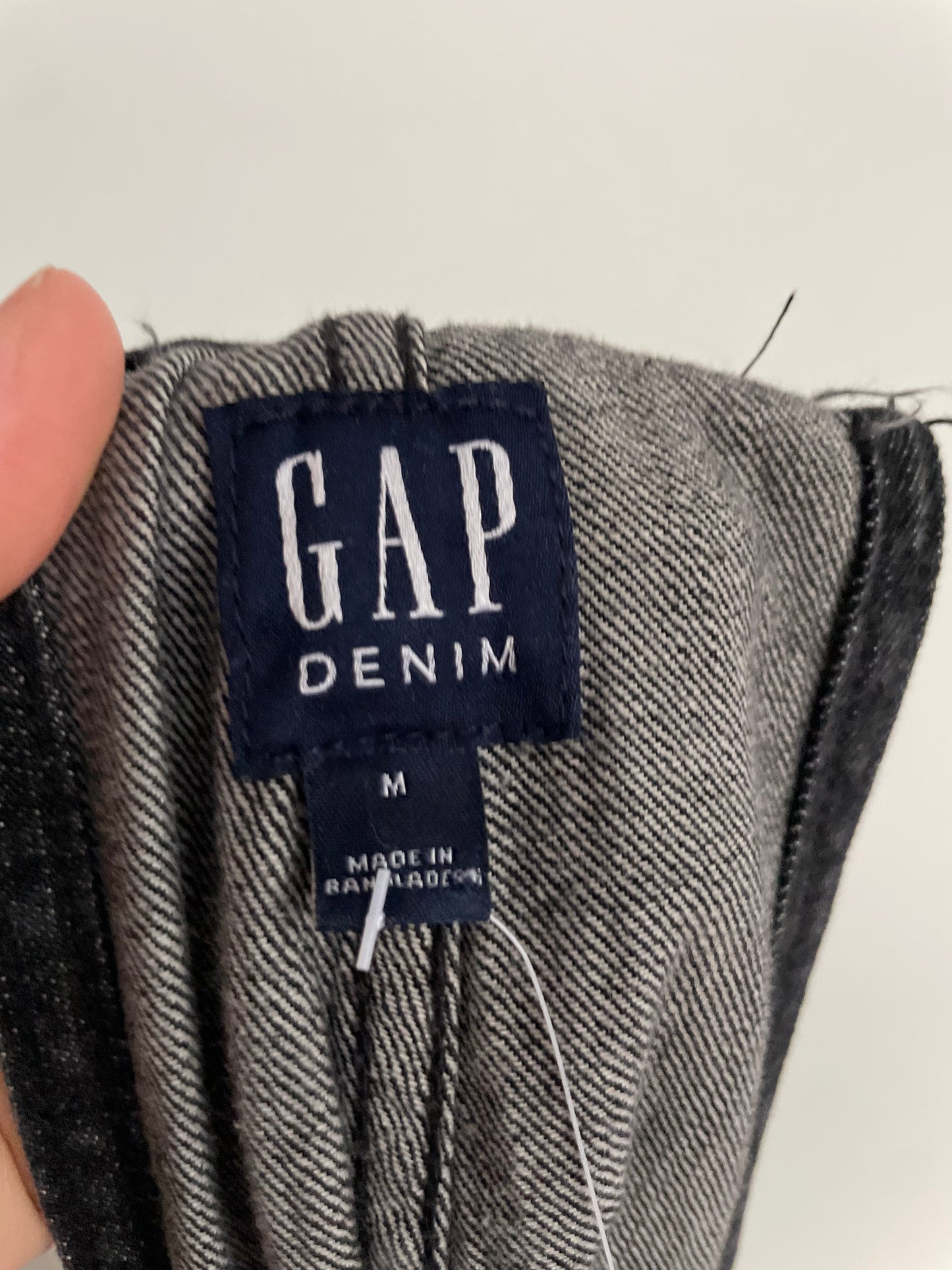 GAP Denim Black 100% Cotton Relaxed Overalls – Medium
