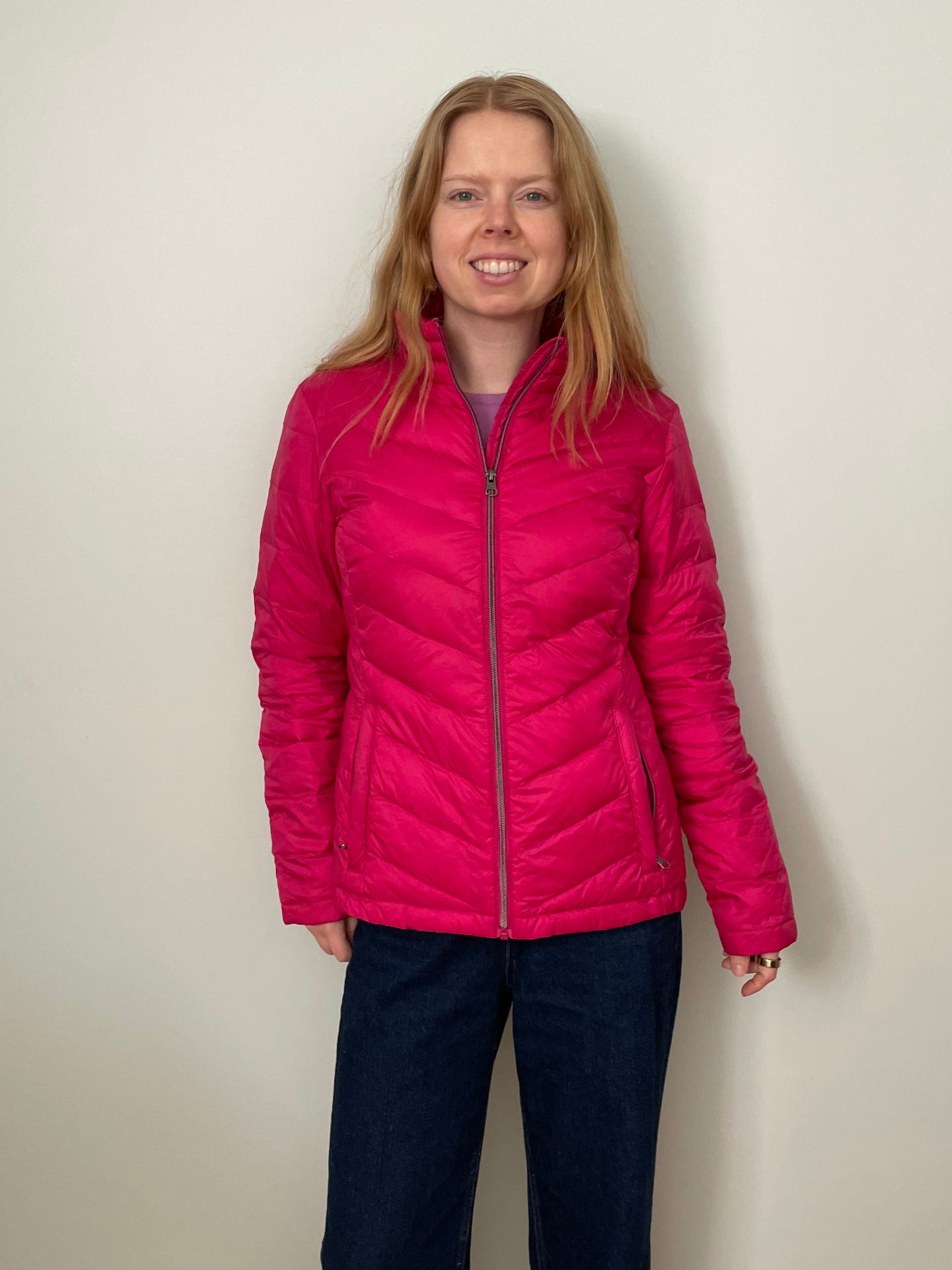 CORE life Pink Lightweight Down Puffer Jacket – Medium