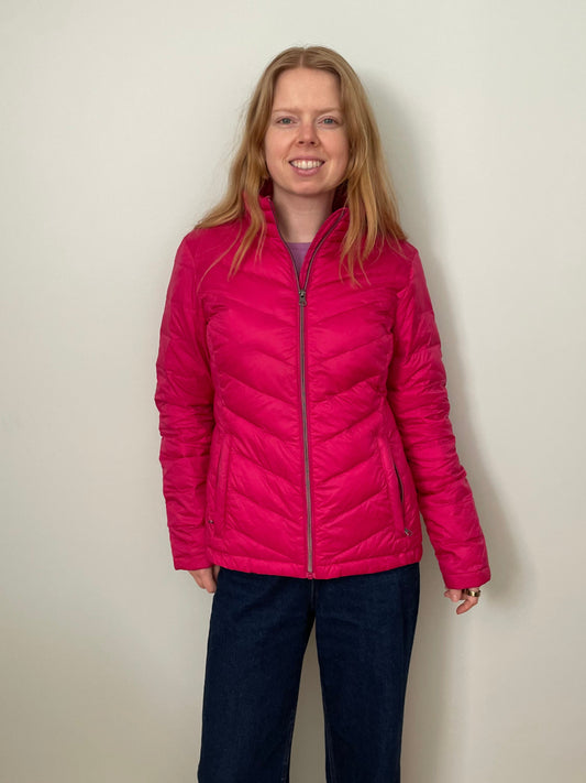 CORE life Pink Lightweight Down Puffer Jacket – Medium