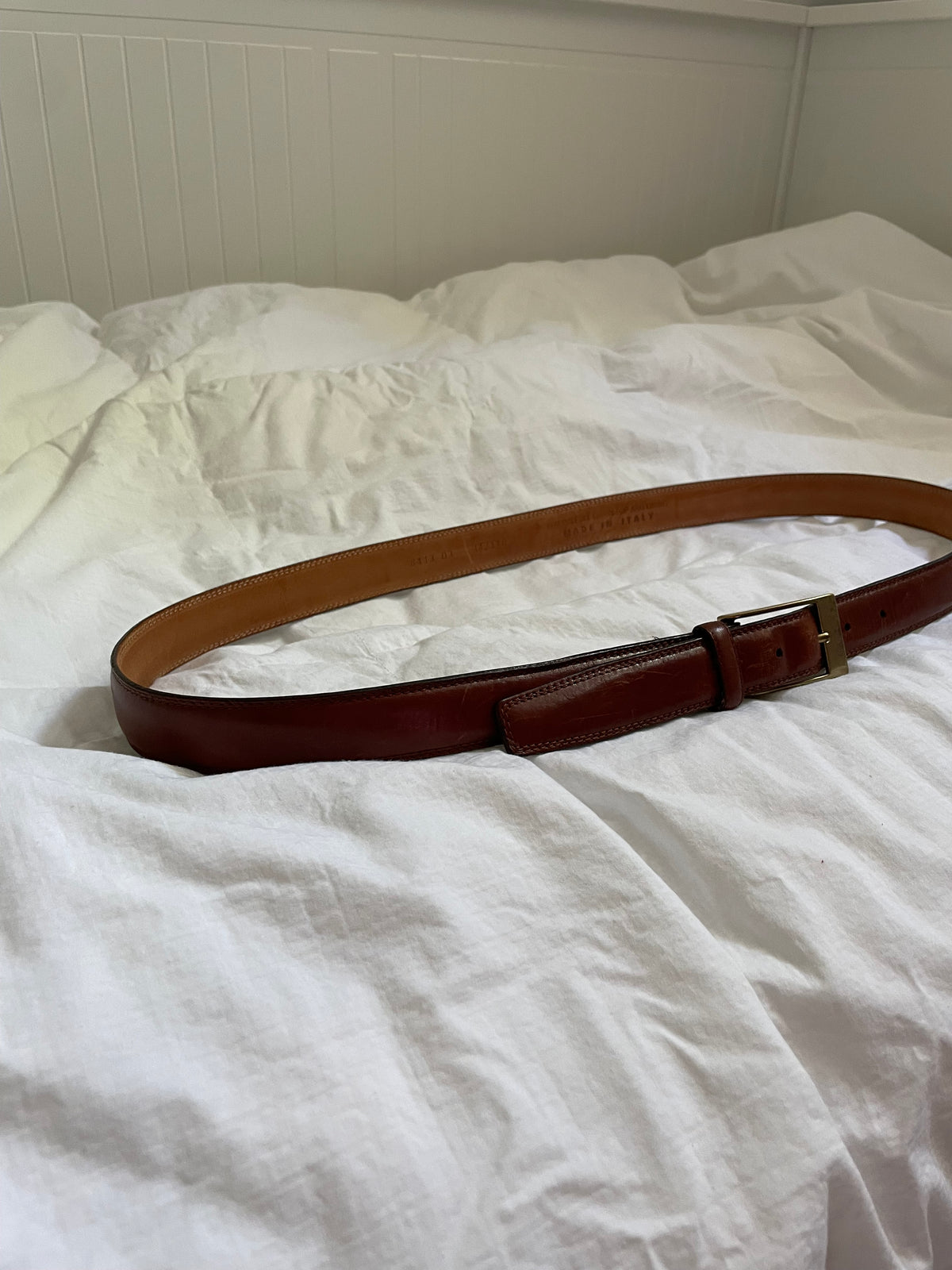 Italian Full-Grain Leather Brown Belt – XL–XXL / 44–47”