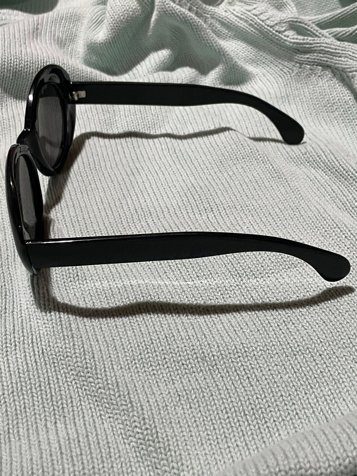 Black Oval Sunglasses