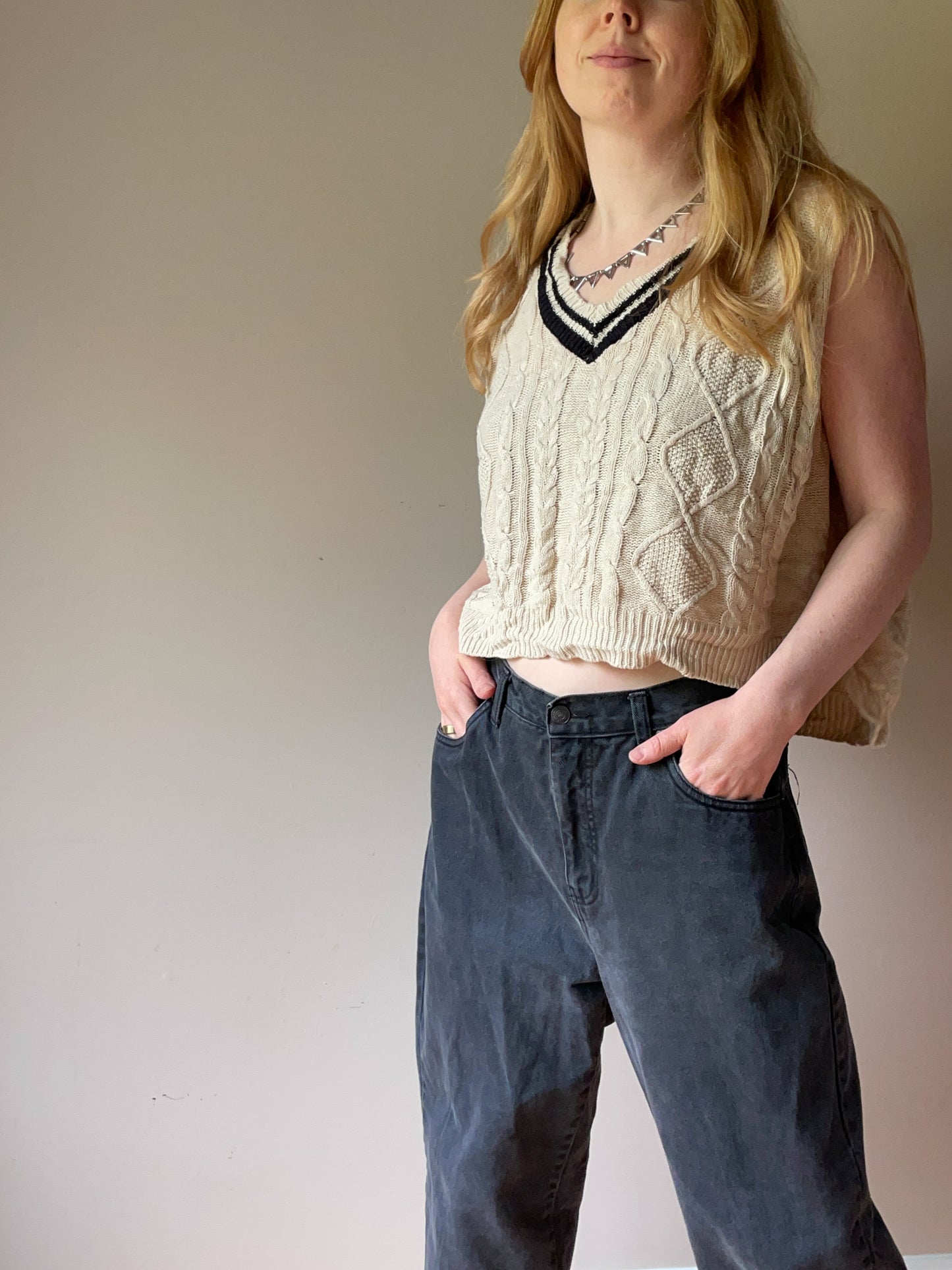 Bill Blass Vintage Black Barrel Leg Jeans - Size 12