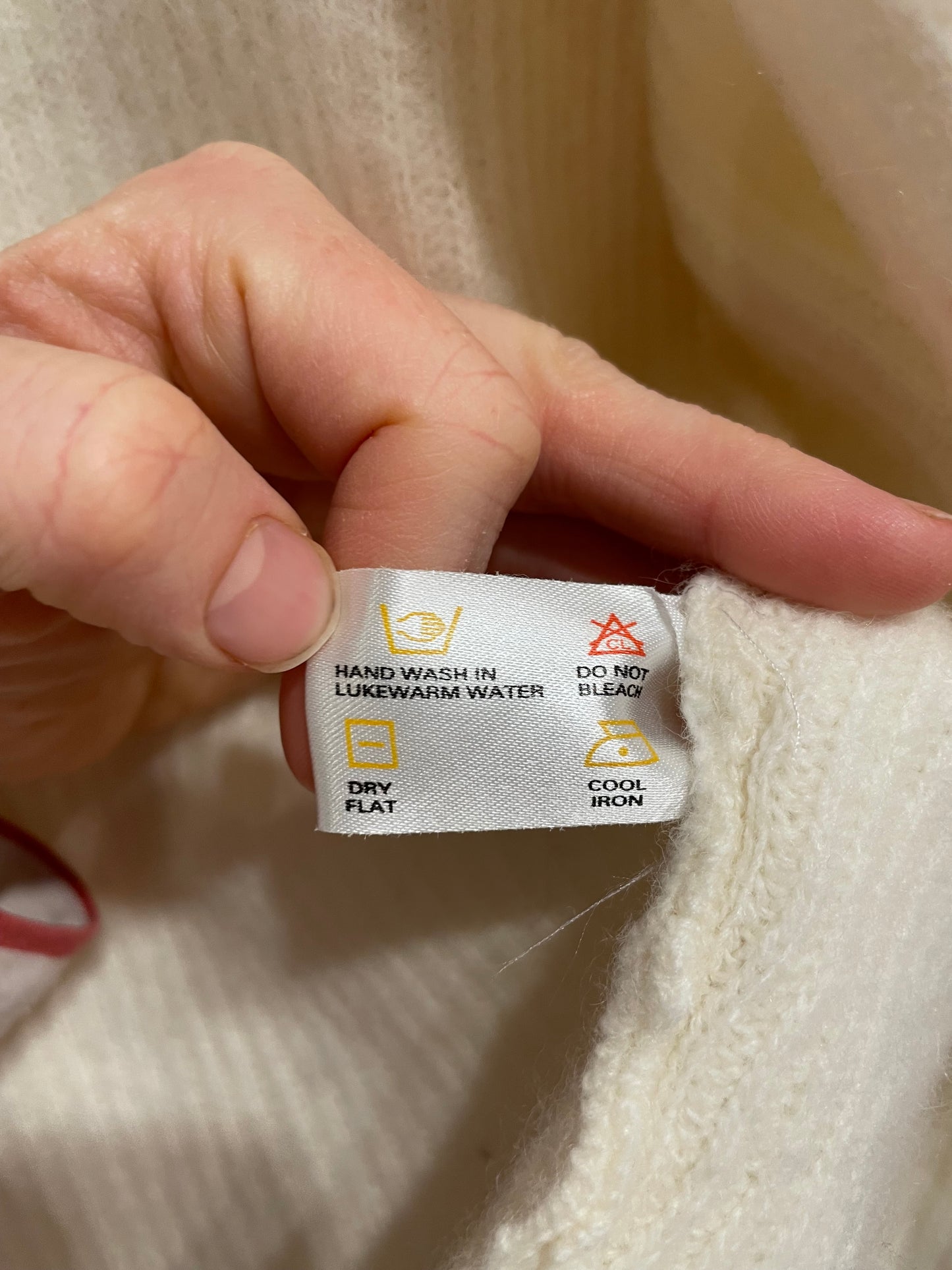 Magnolia Cream Lambswool & Angora Knit Cardigan – Medium