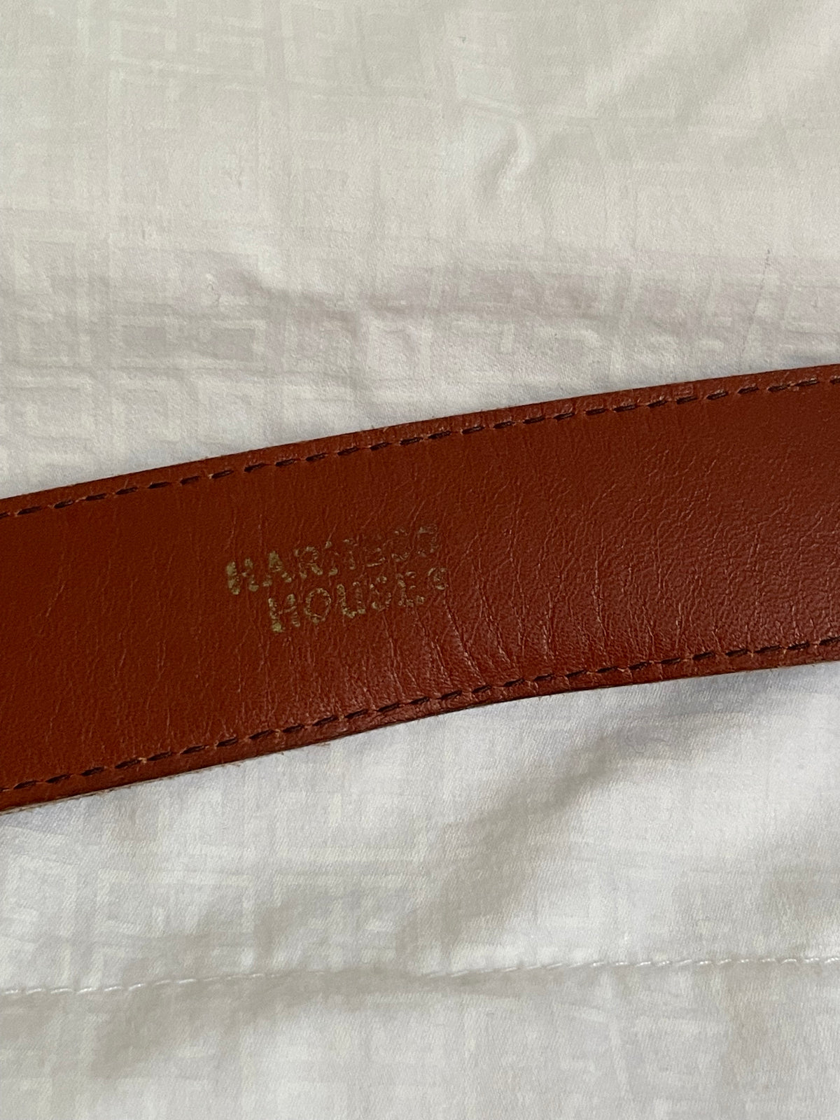 Vintage Uruguay Brown Suede & Saddle Leather Belt – S/M 28–31.5”