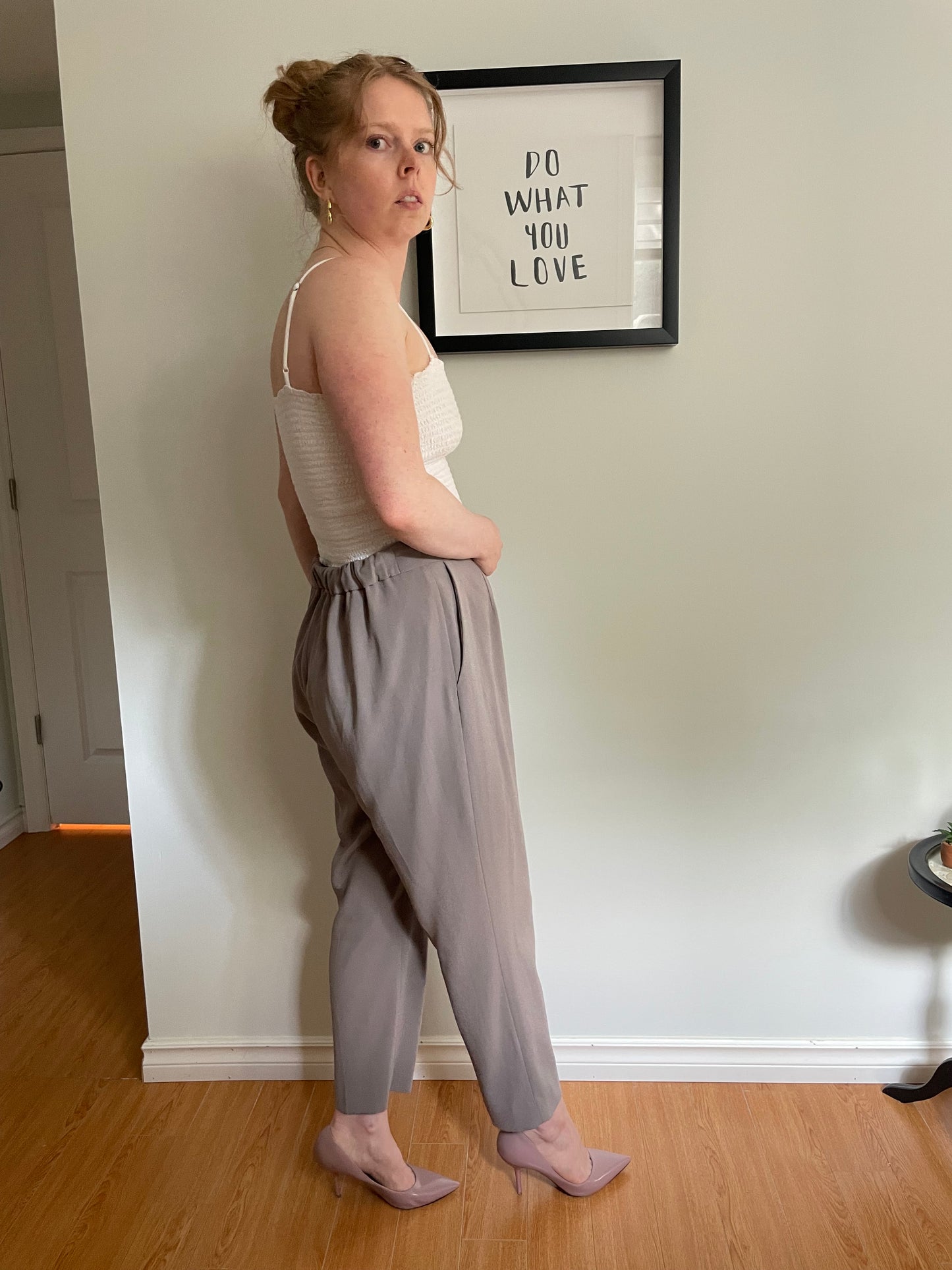 Babaton Taupe Conan Cropped Trousers – Size 12