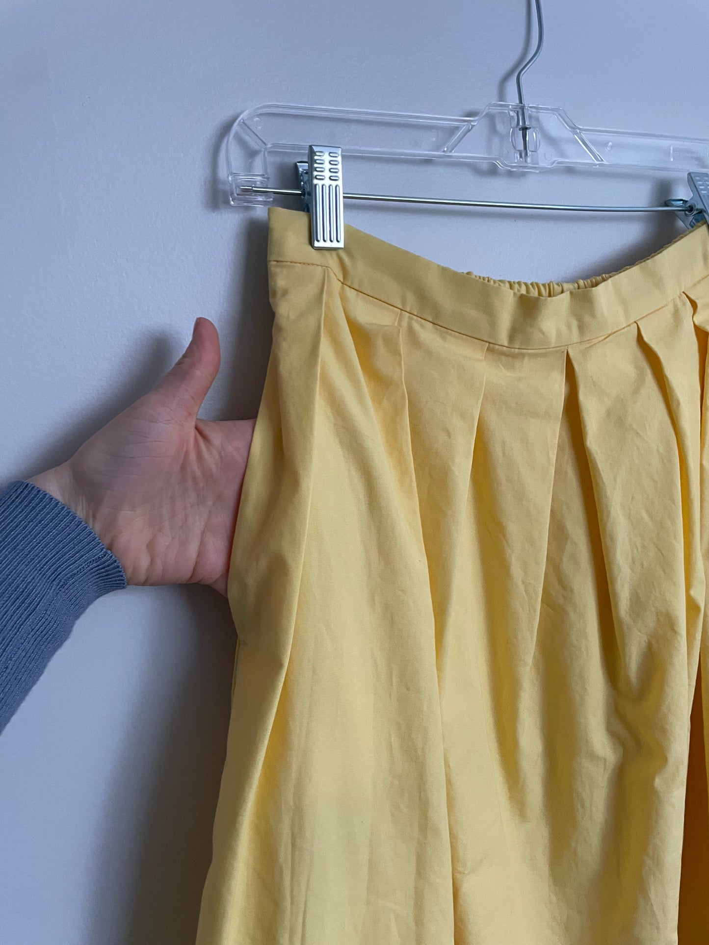 Banana Republic Yellow 100% Cotton Midi Skirt – XS/S
