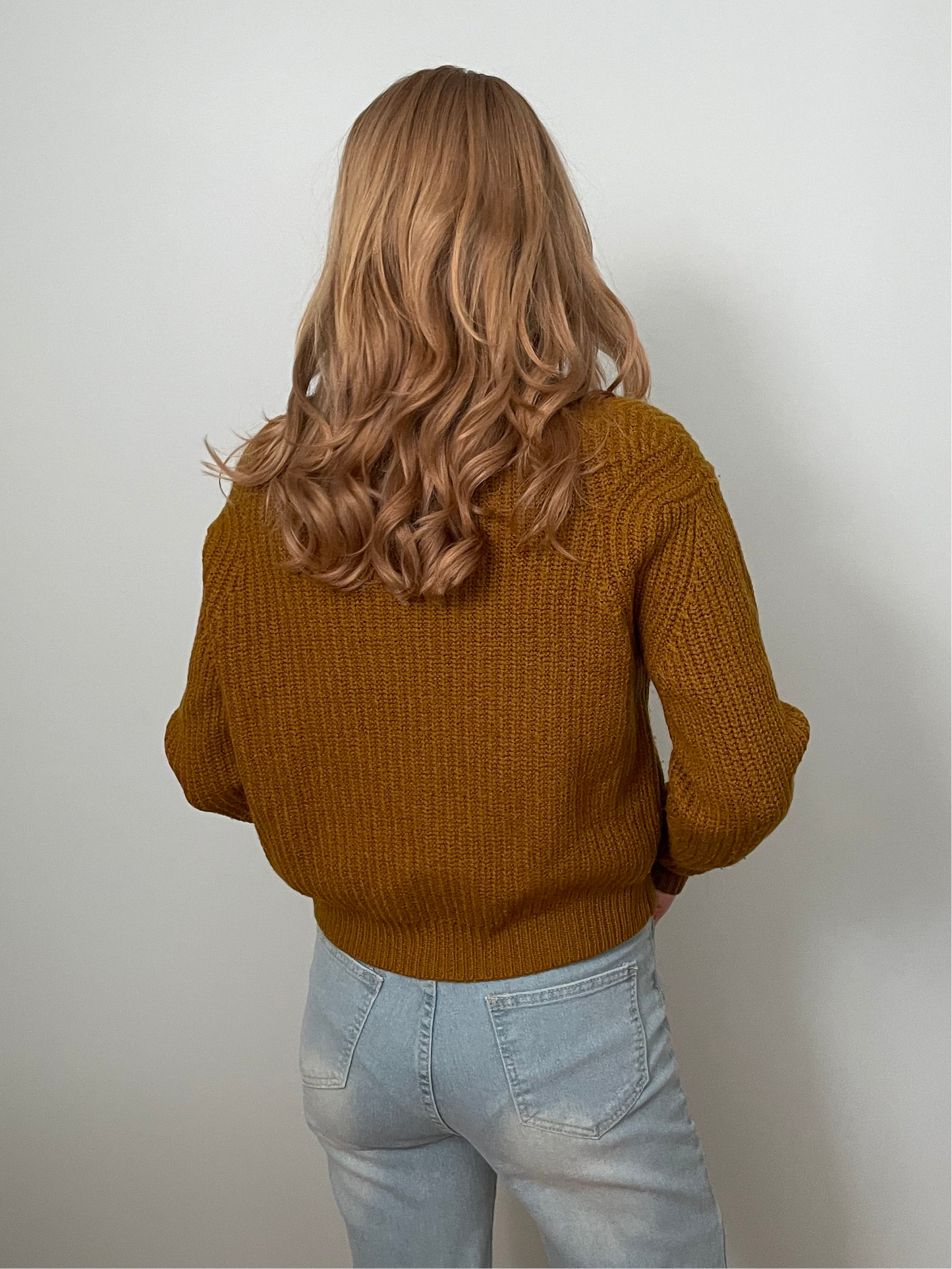 Wilfred Mustard Merino Wool Knit Sweater – Small