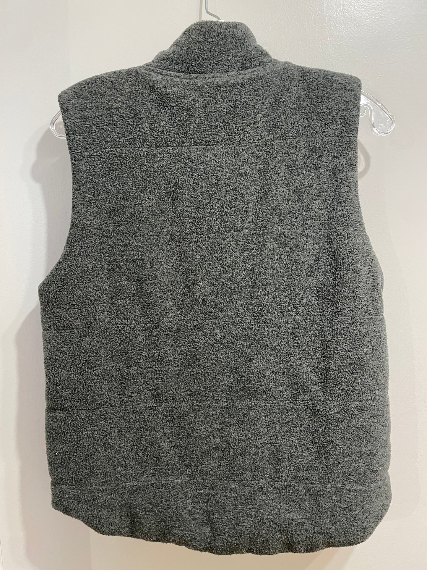 Lauren Ralph Lauren Grey Fleece Zip-Up Vest - Medium