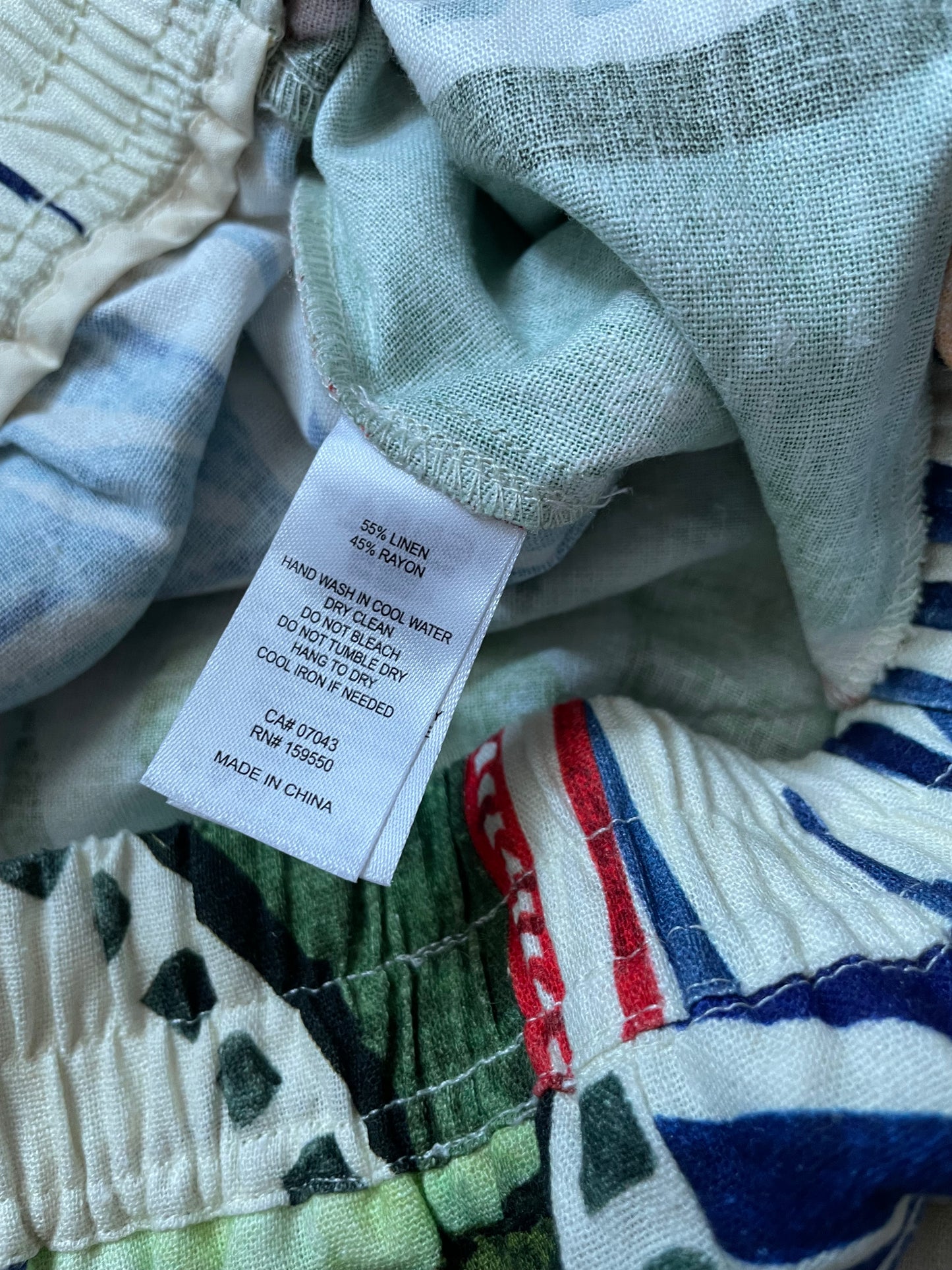 Rachel Zoe 100% Linen Tropical Pants – Size S