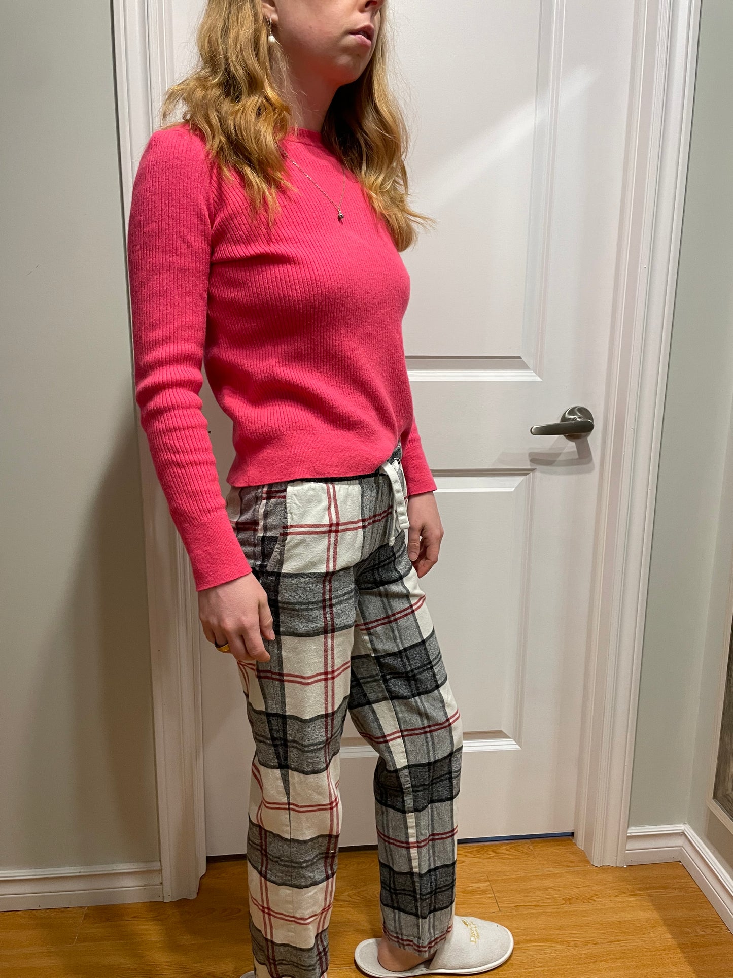 Roots Grey & Red Plaid Flannel Lounge Pants - XXS/XS