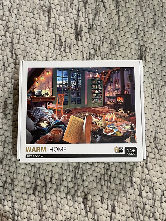 Warm Home Cozy Reading Room – 1000-Piece Jigsaw Puzzle
