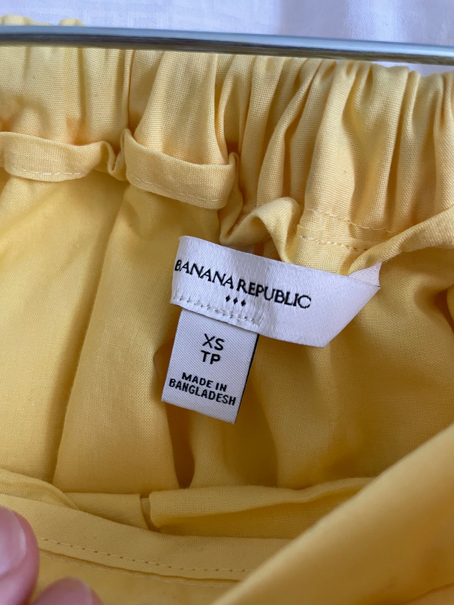Banana Republic Yellow 100% Cotton Midi Skirt – XS/S