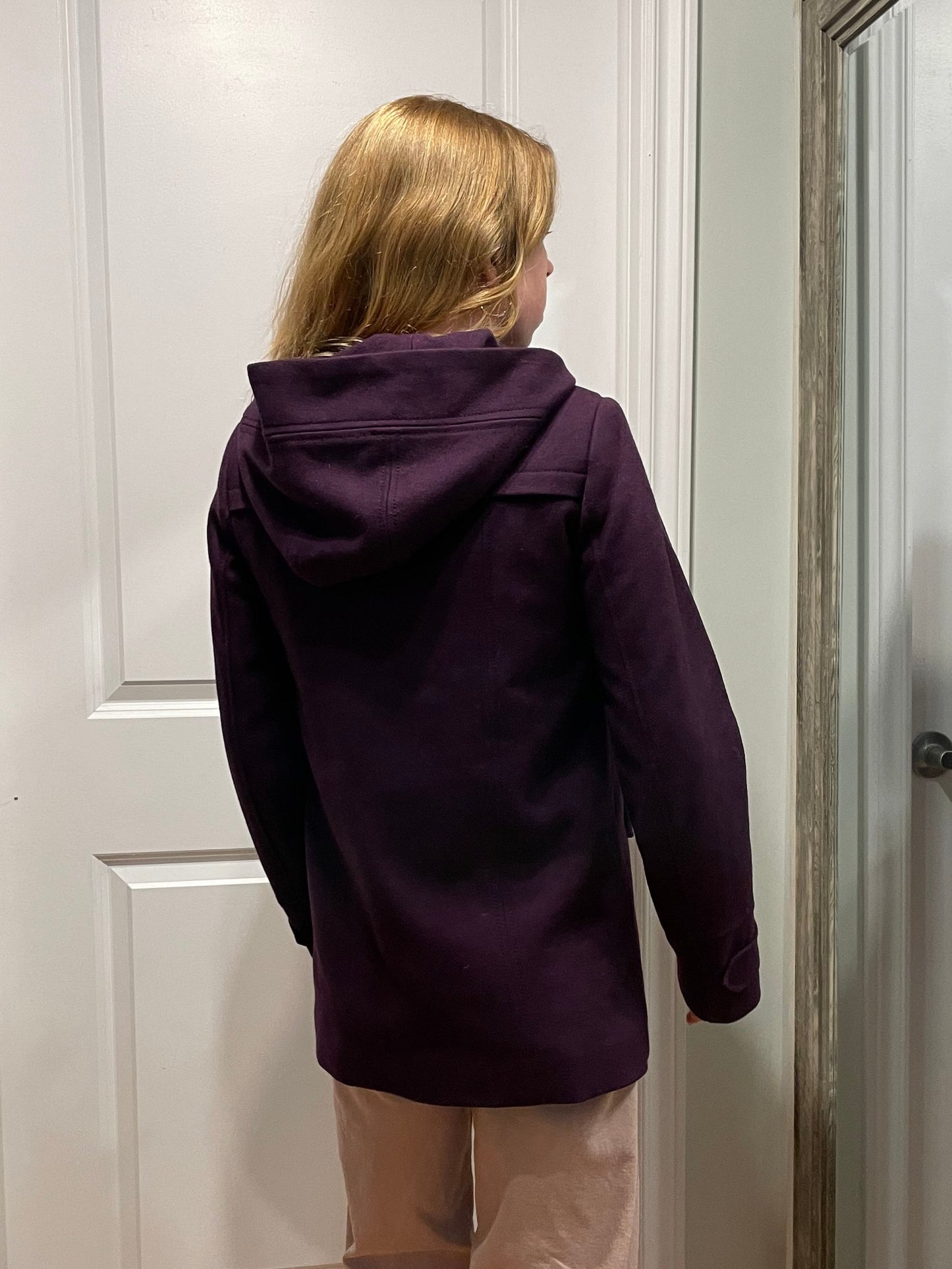 Buffalo David Bitton Plum Wool-Blend Toggle Coat – XS