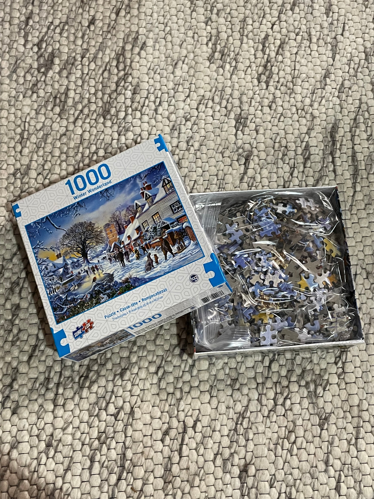 Sure-Lox A Village in Winter 1000-Piece Puzzle