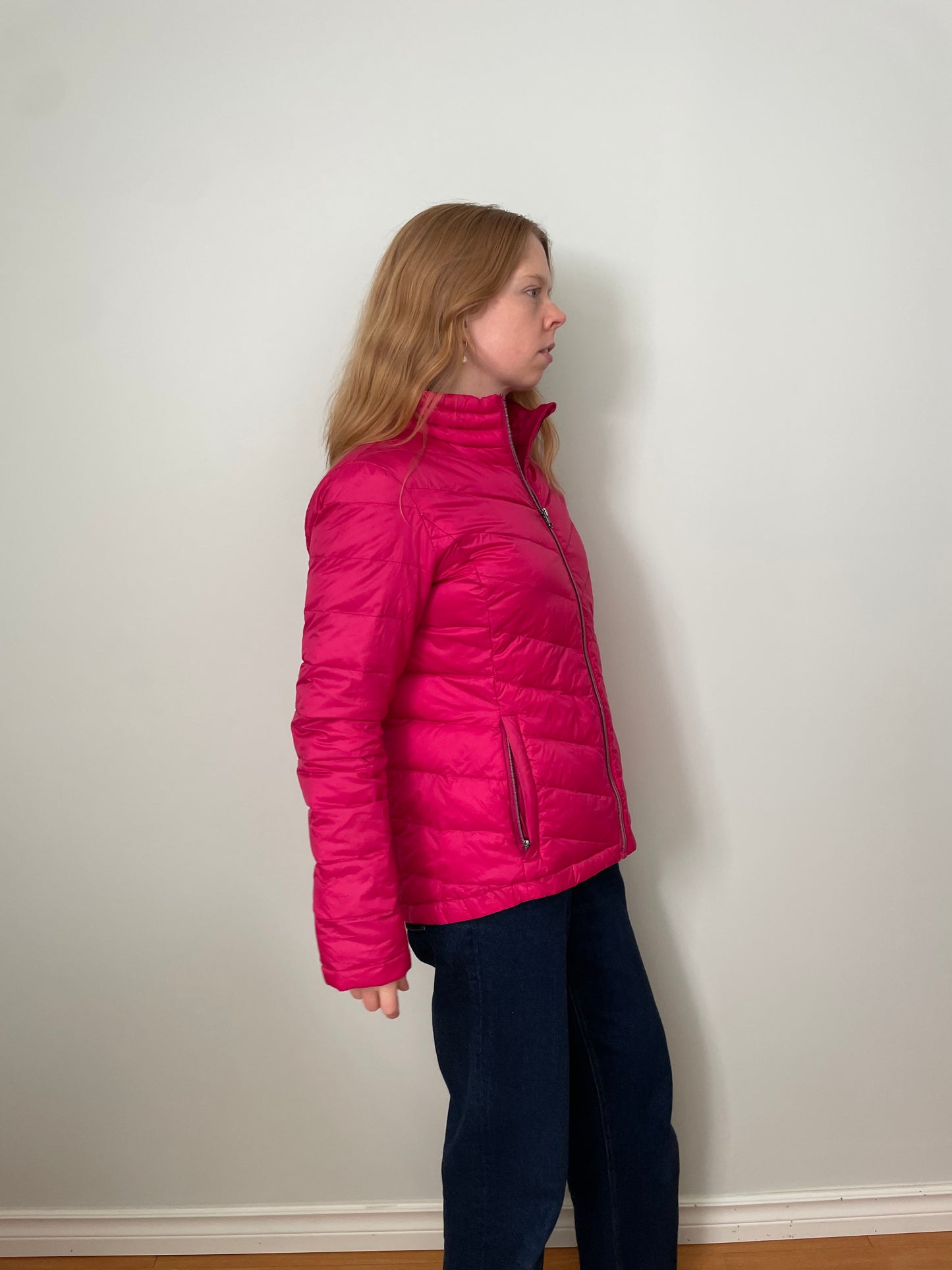 CORE life Pink Lightweight Down Puffer Jacket – Medium
