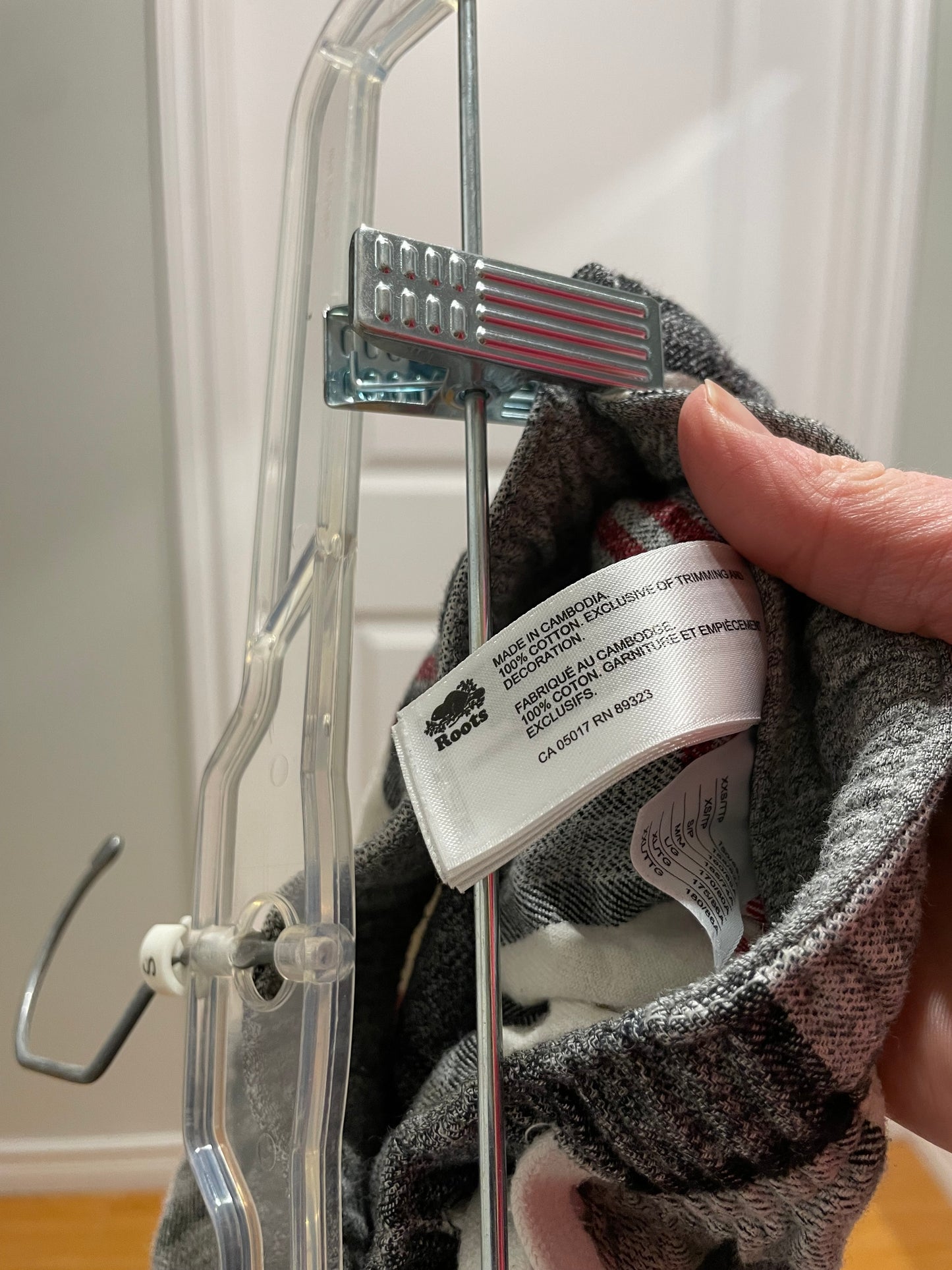 Roots Grey & Red Plaid Flannel Lounge Pants - XXS/XS