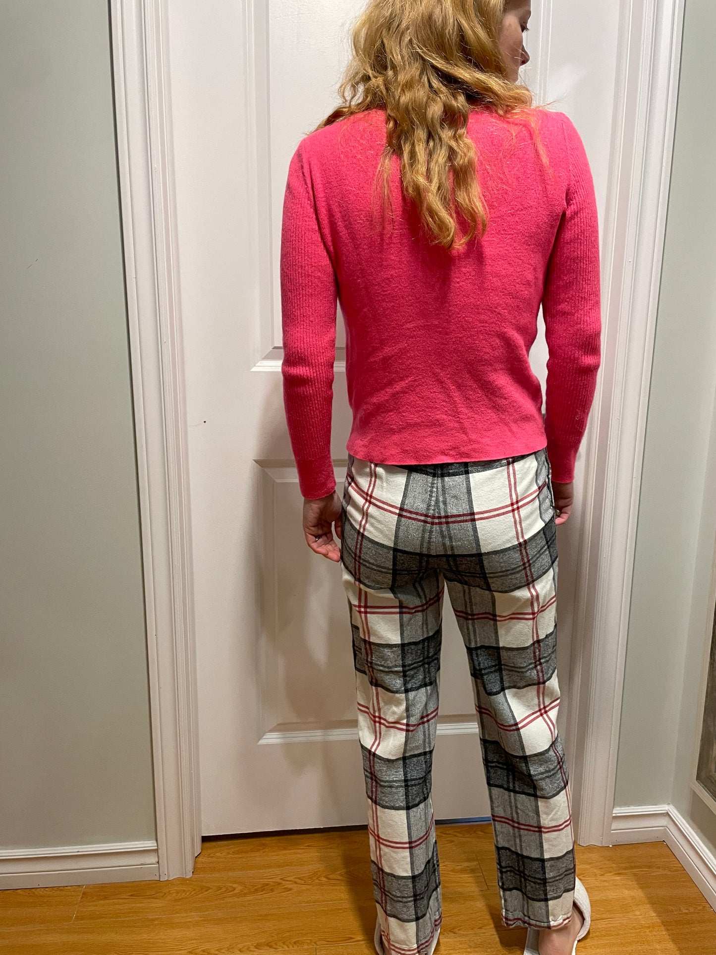 Roots Grey & Red Plaid Flannel Lounge Pants - XXS/XS