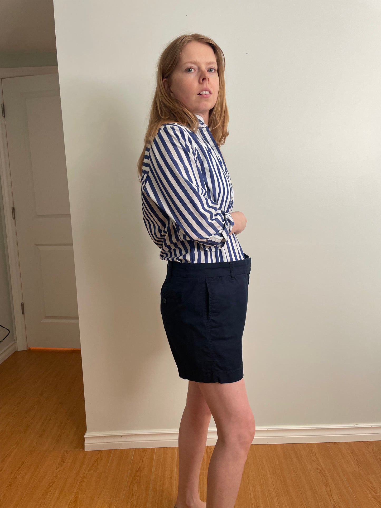 J.Crew Chino Navy Cotton Chino Shorts – Size 8