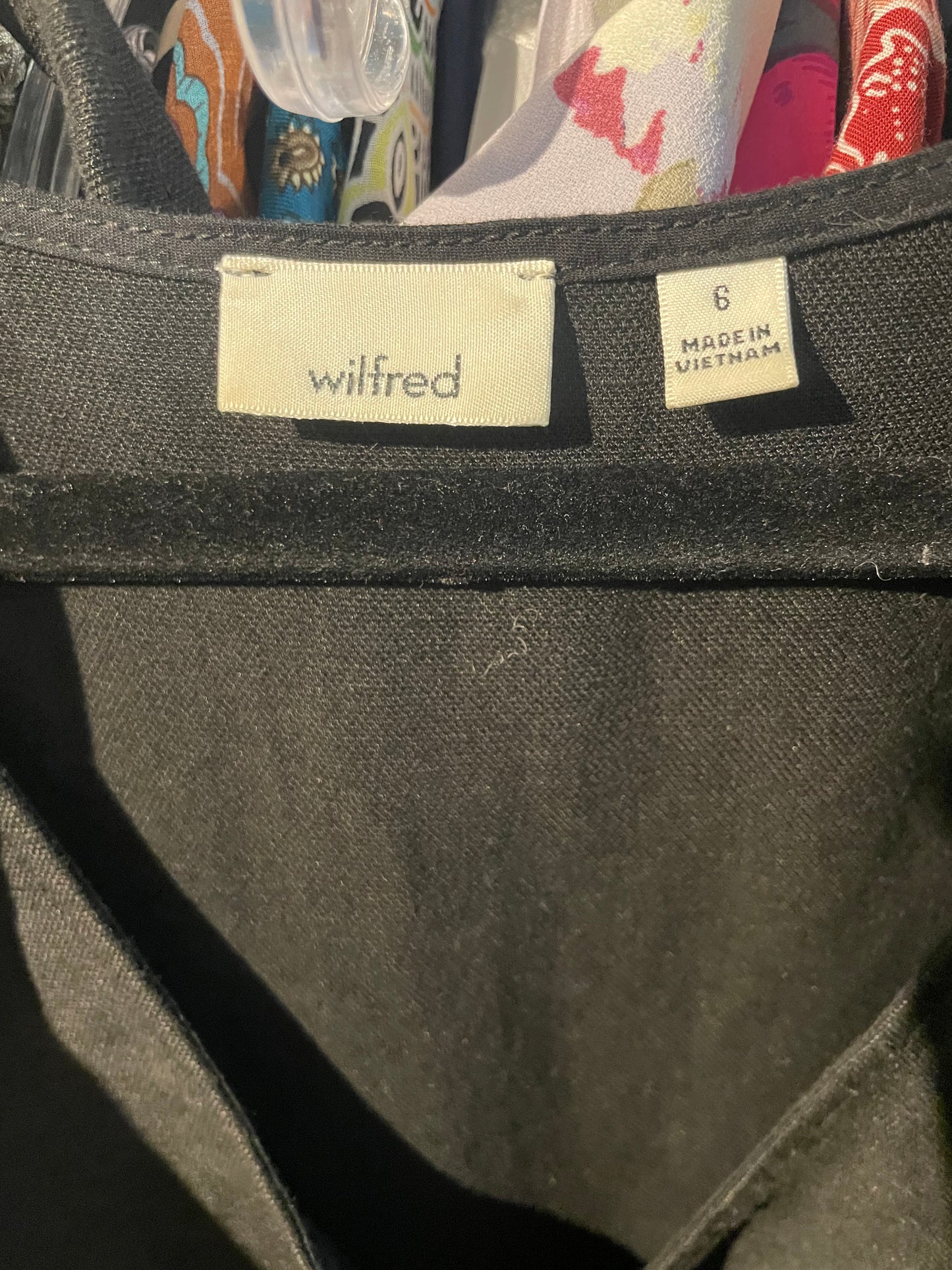 Wilfred Black Cairo Brax Linen Blend Wrap Jumpsuit - Size 6