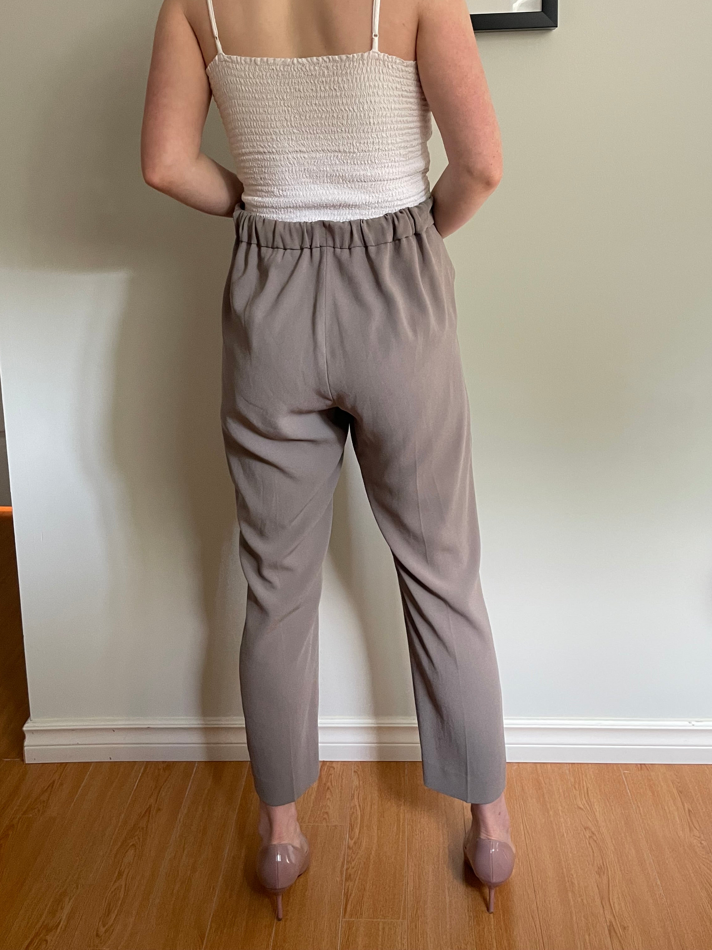 Babaton Taupe Conan Cropped Trousers – Size 12