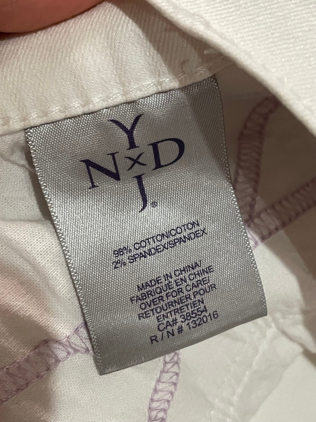 NYDJ White Lift Tuck Straight-Leg Pants – 12P
