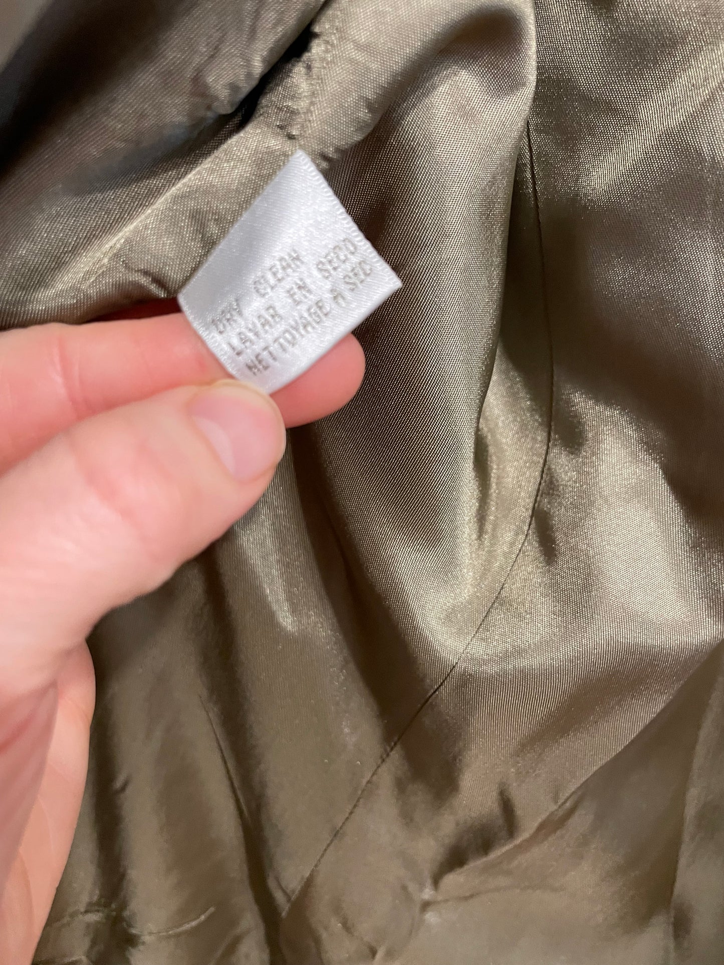 Jones New York Olive Plaid Linen Blend Blazer – Size 12