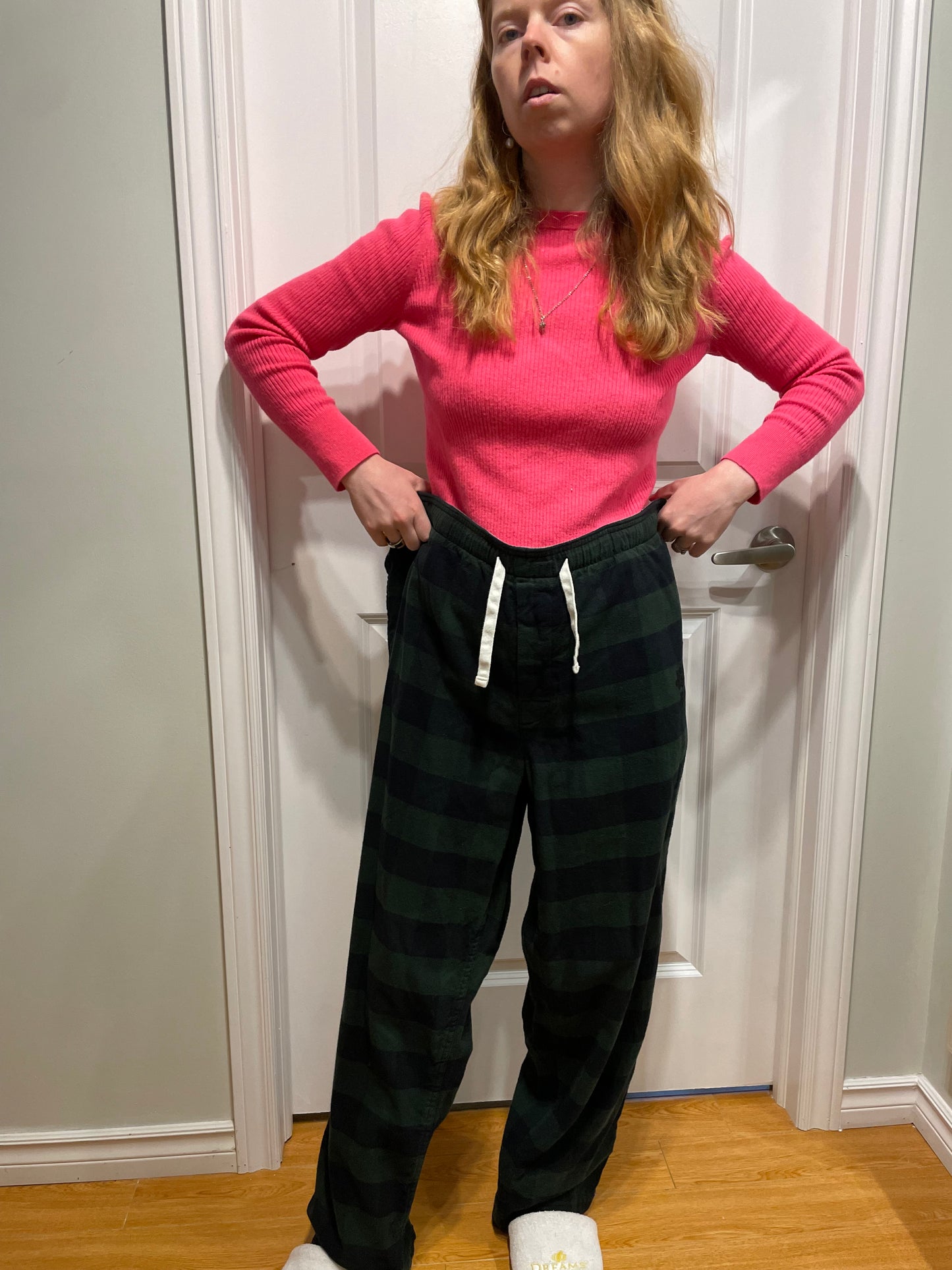 Roots Dark Green & Black Plaid Flannel Lounge Pants - XXL