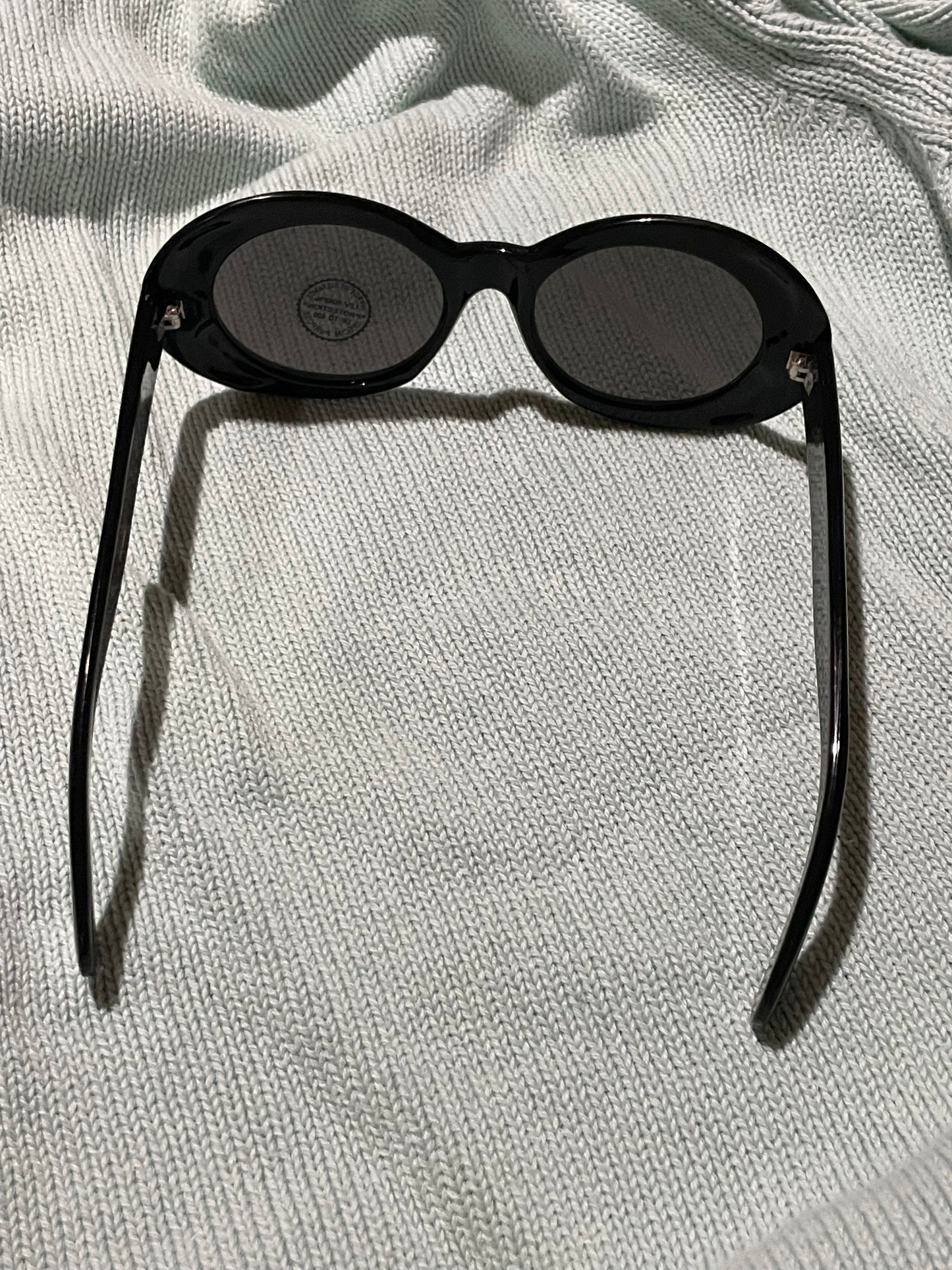 Black Oval Sunglasses
