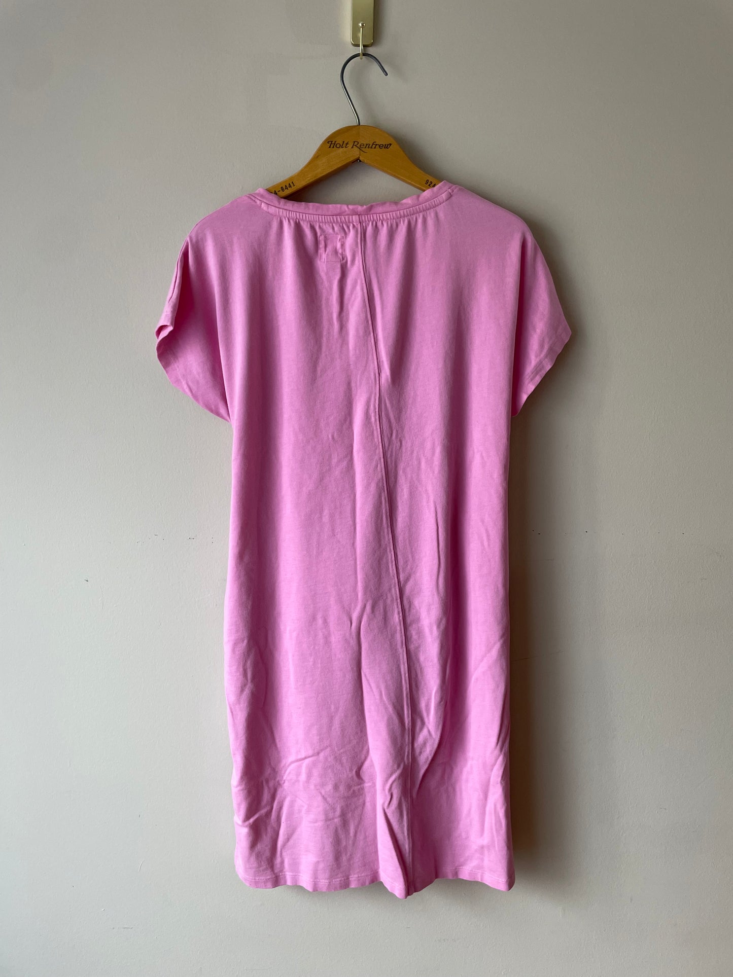 Core Life Pink Cotton Tie-Waist Dress – Size M