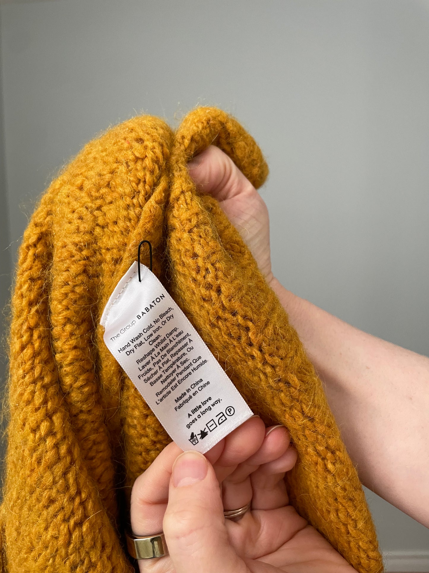 Babaton Mustard Knit Sweater – XS