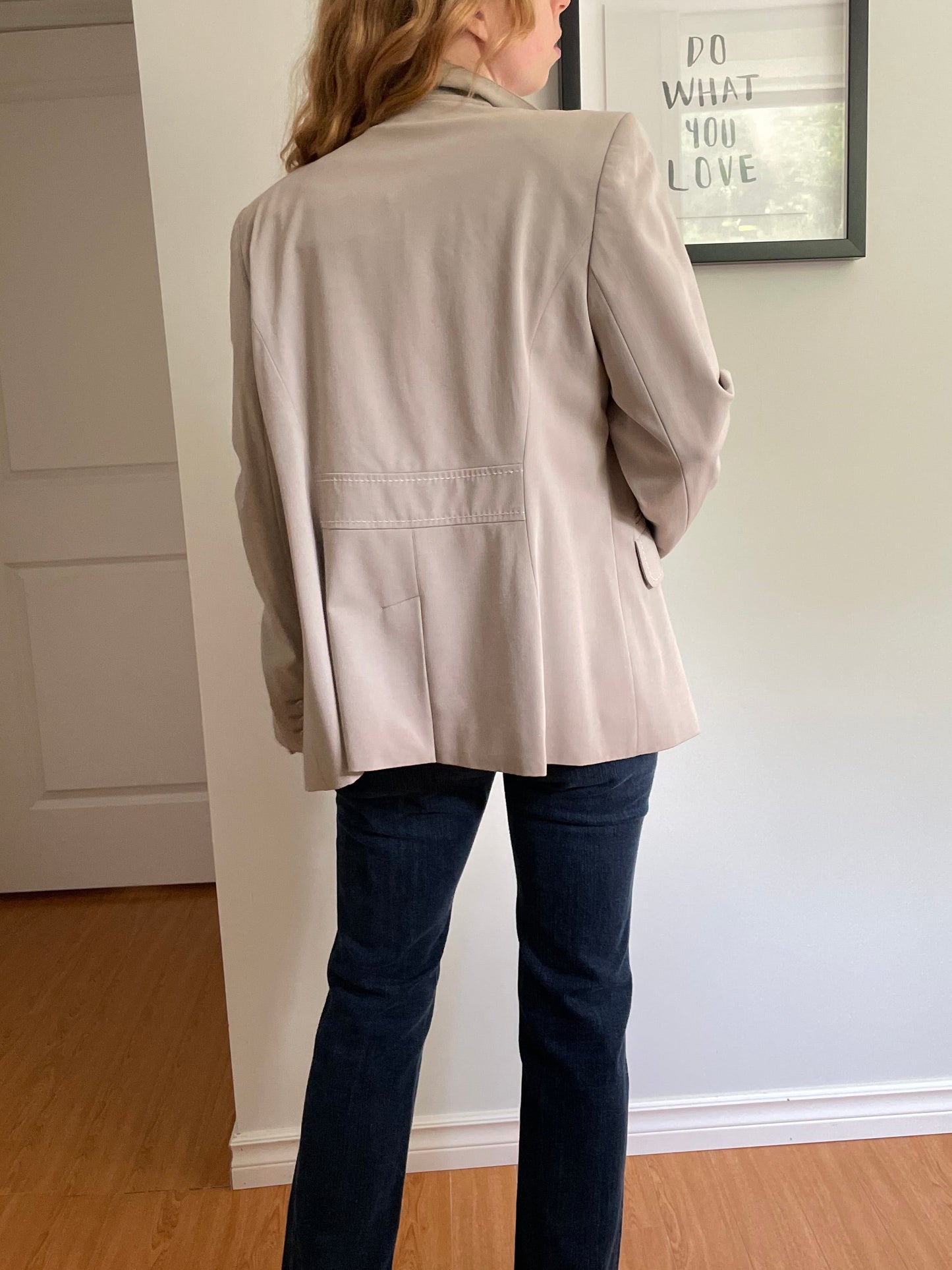 Cabi Pale Sandy Fawn Blazer – Size 10