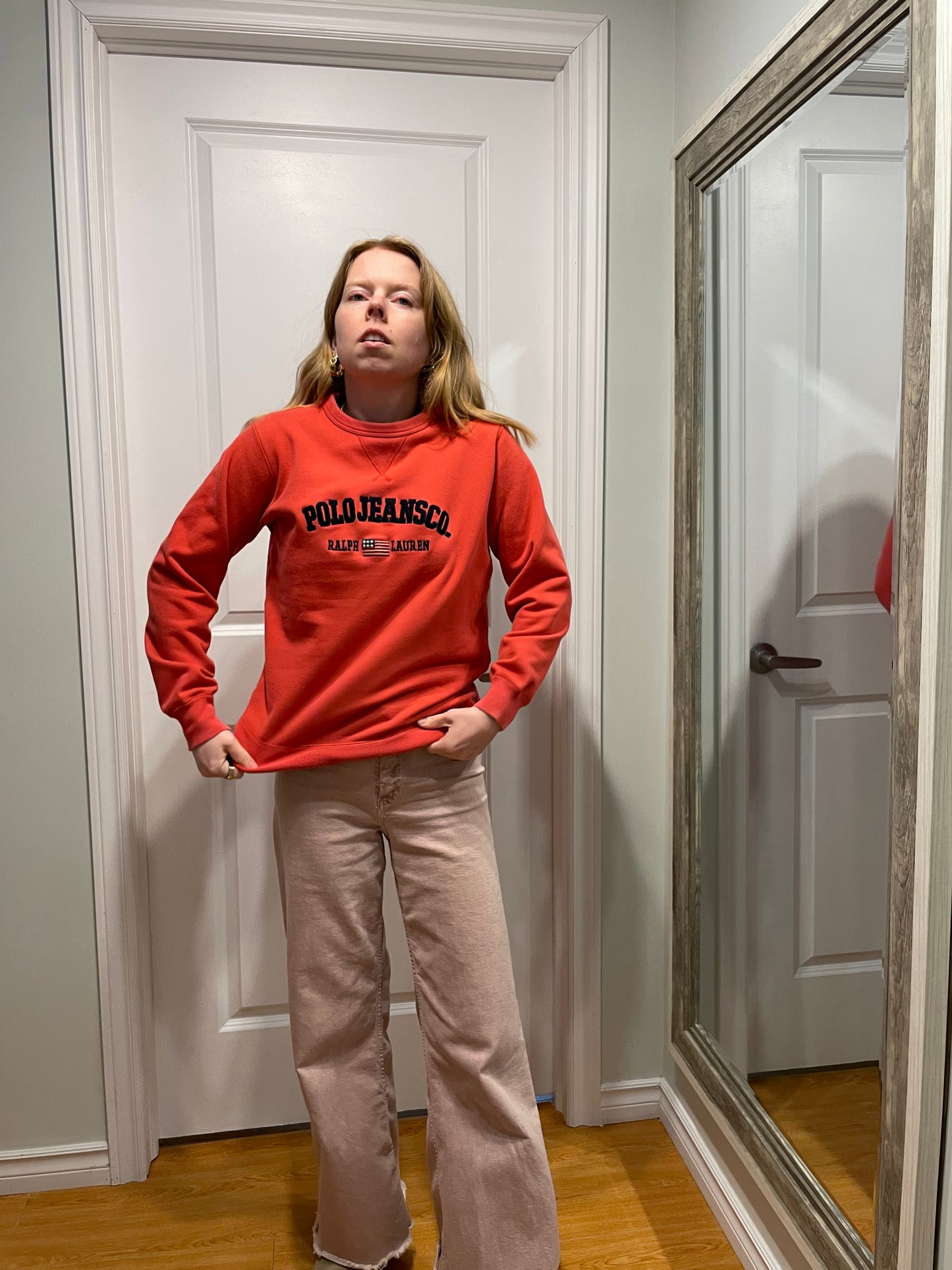 Polo Jeans Co. Ralph Lauren Red Logo Sweatshirt – Size Medium