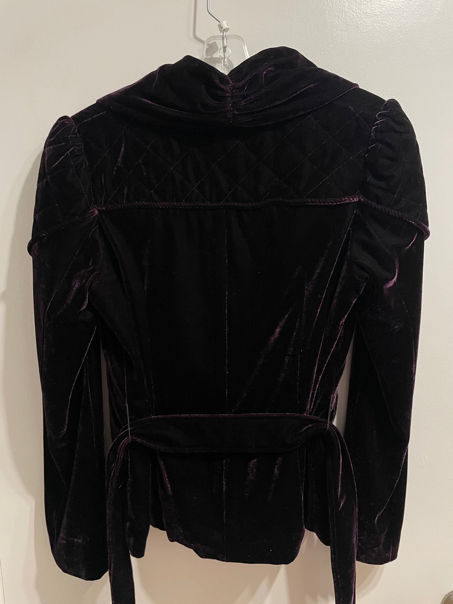 RK Purple Velvet Jacket - Large