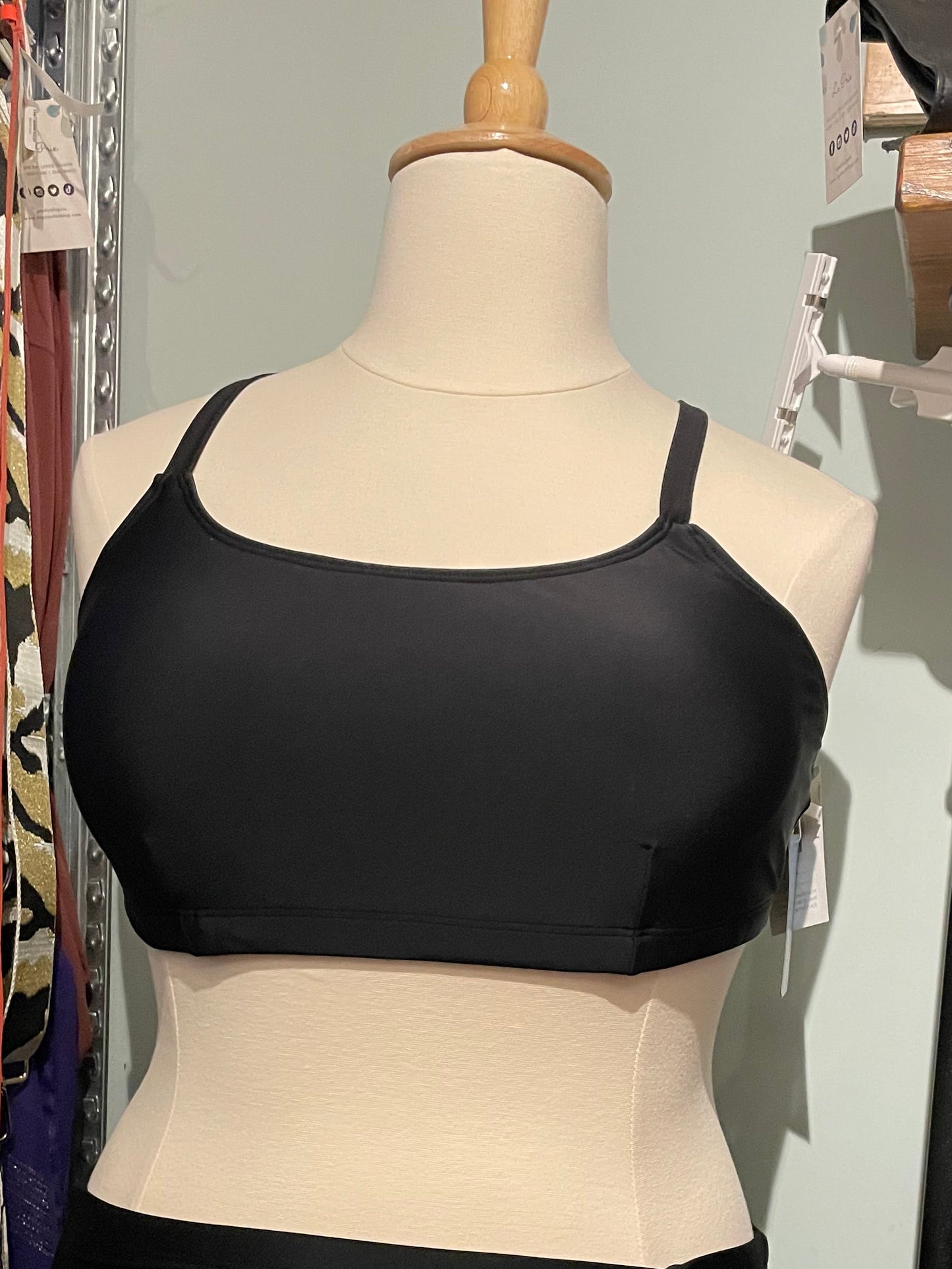 Yonique Black Crossback Bikini Set – XXL