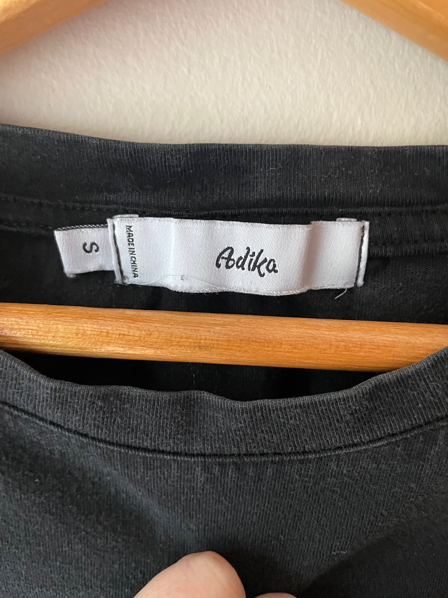Adika Black “Ambition Carpe Diem” Oversized T-Shirt – Size Small