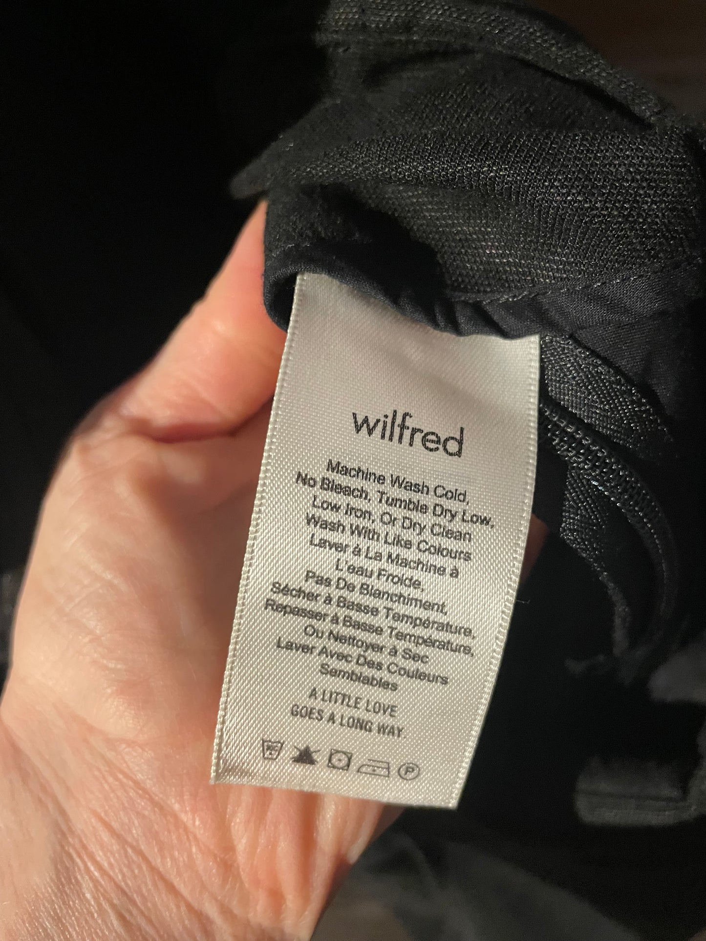 Wilfred Black Cairo Brax Linen Blend Wrap Jumpsuit - Size 6