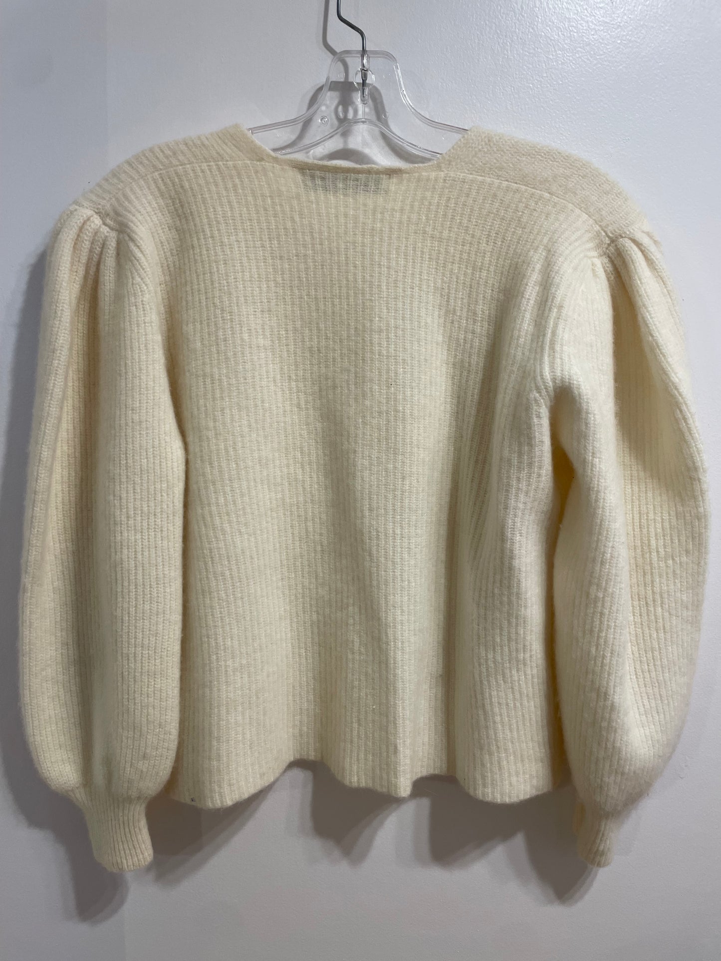 Magnolia Cream Lambswool & Angora Knit Cardigan – Medium