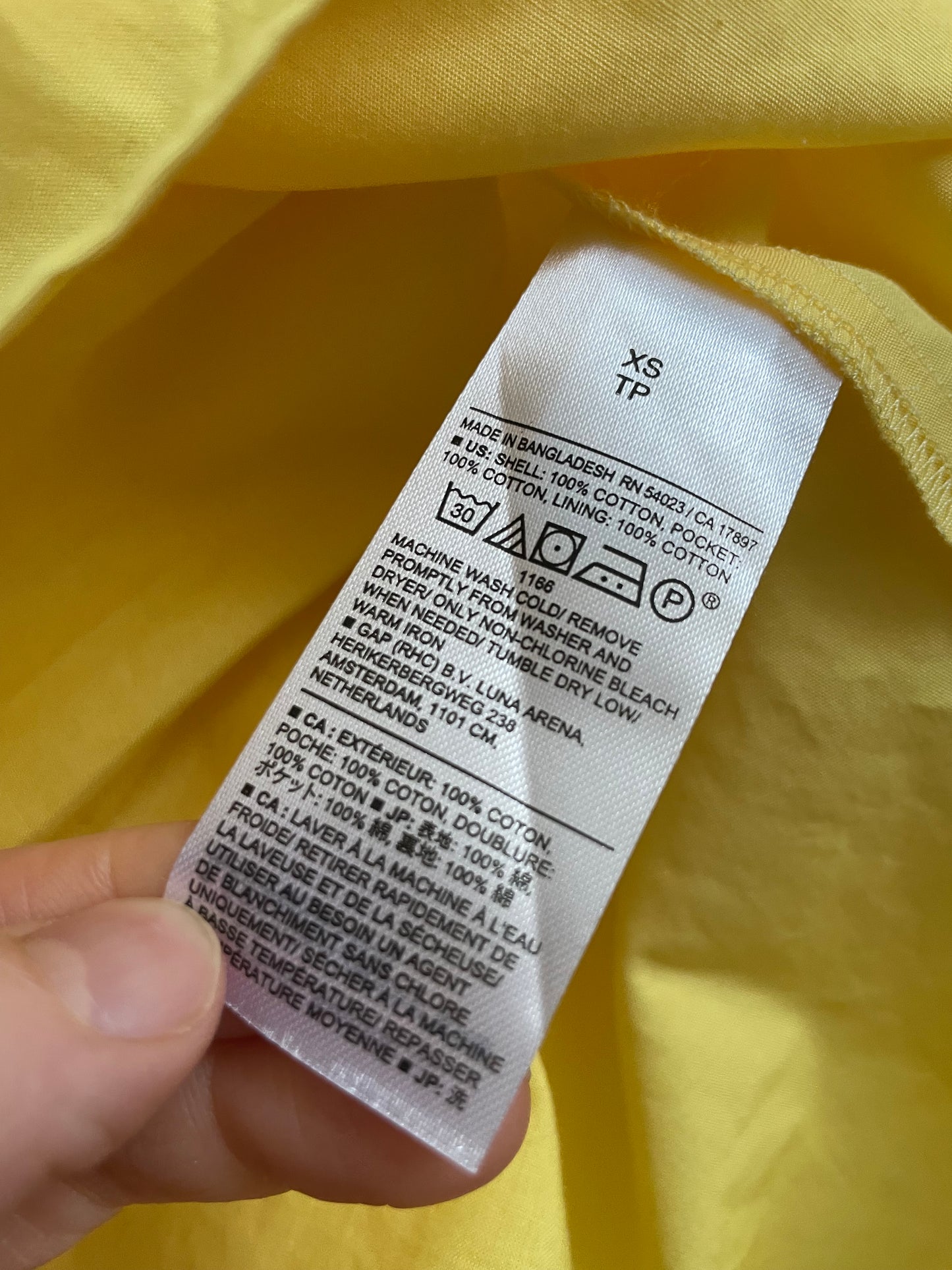 Banana Republic Yellow 100% Cotton Midi Skirt – XS/S