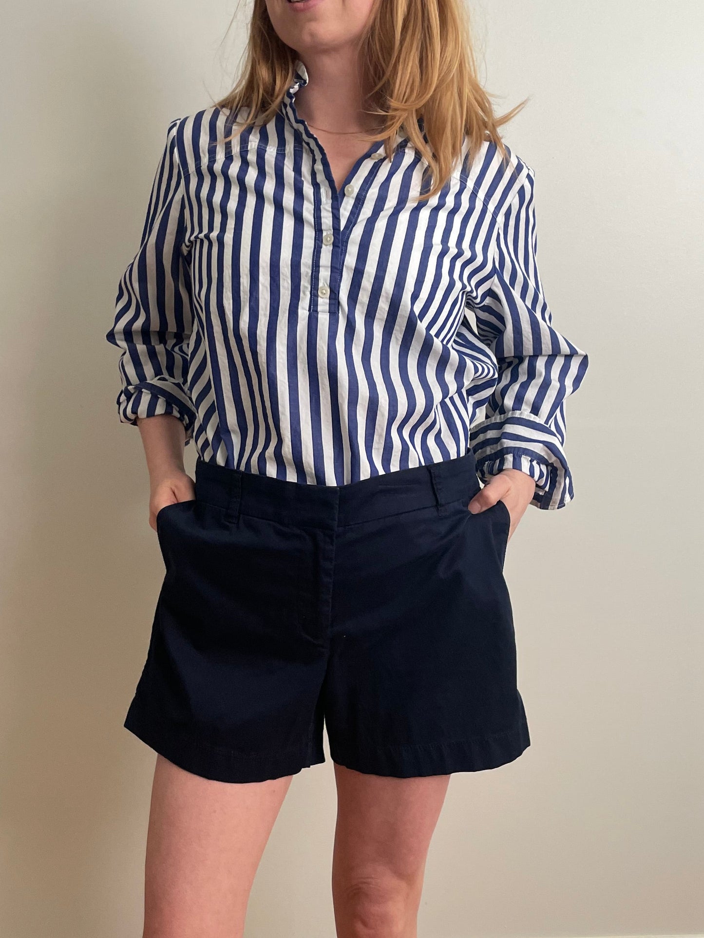 J.Crew Chino Navy Cotton Chino Shorts – Size 8