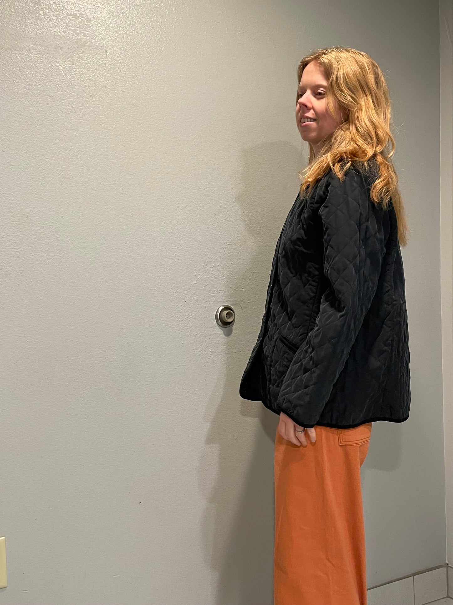 Notations Black Quilted Field Jacket – Large