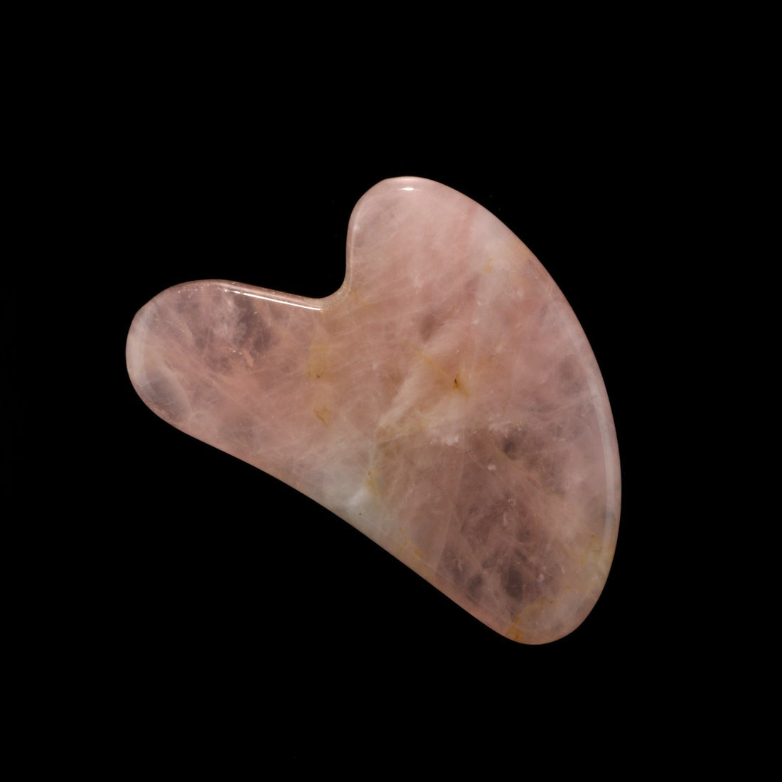 Crystal Gua Sha Facial Tool – Rose Quartz or Green Aventurine