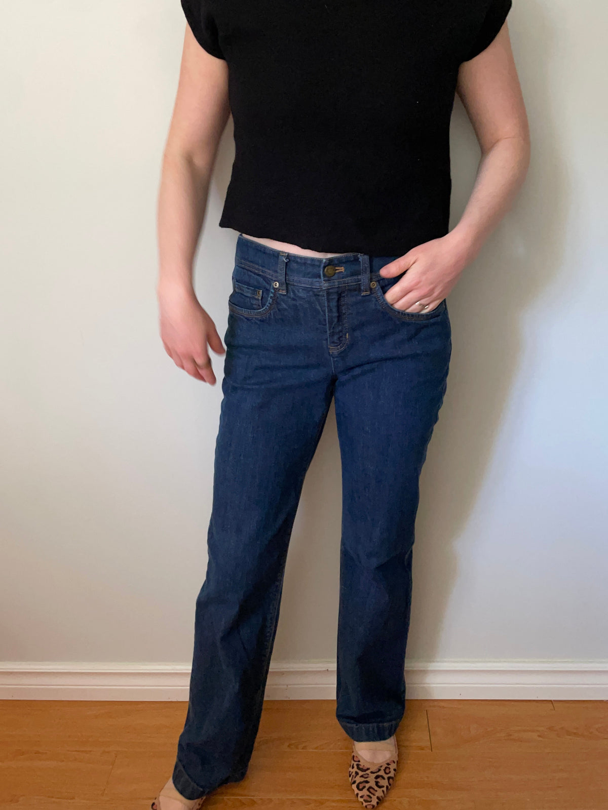 Jones New York Sport Dark Wash Stretch Flare Jeans – Size 4