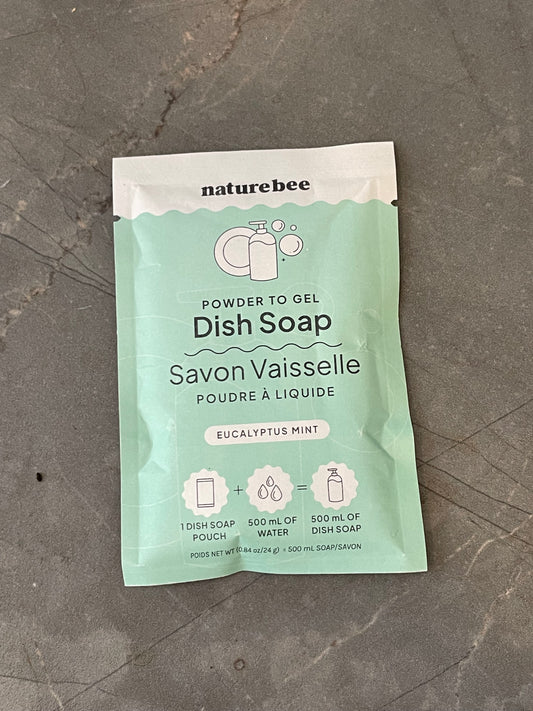 Eucalyptus Mint Dish Soap - Powder to Gel
