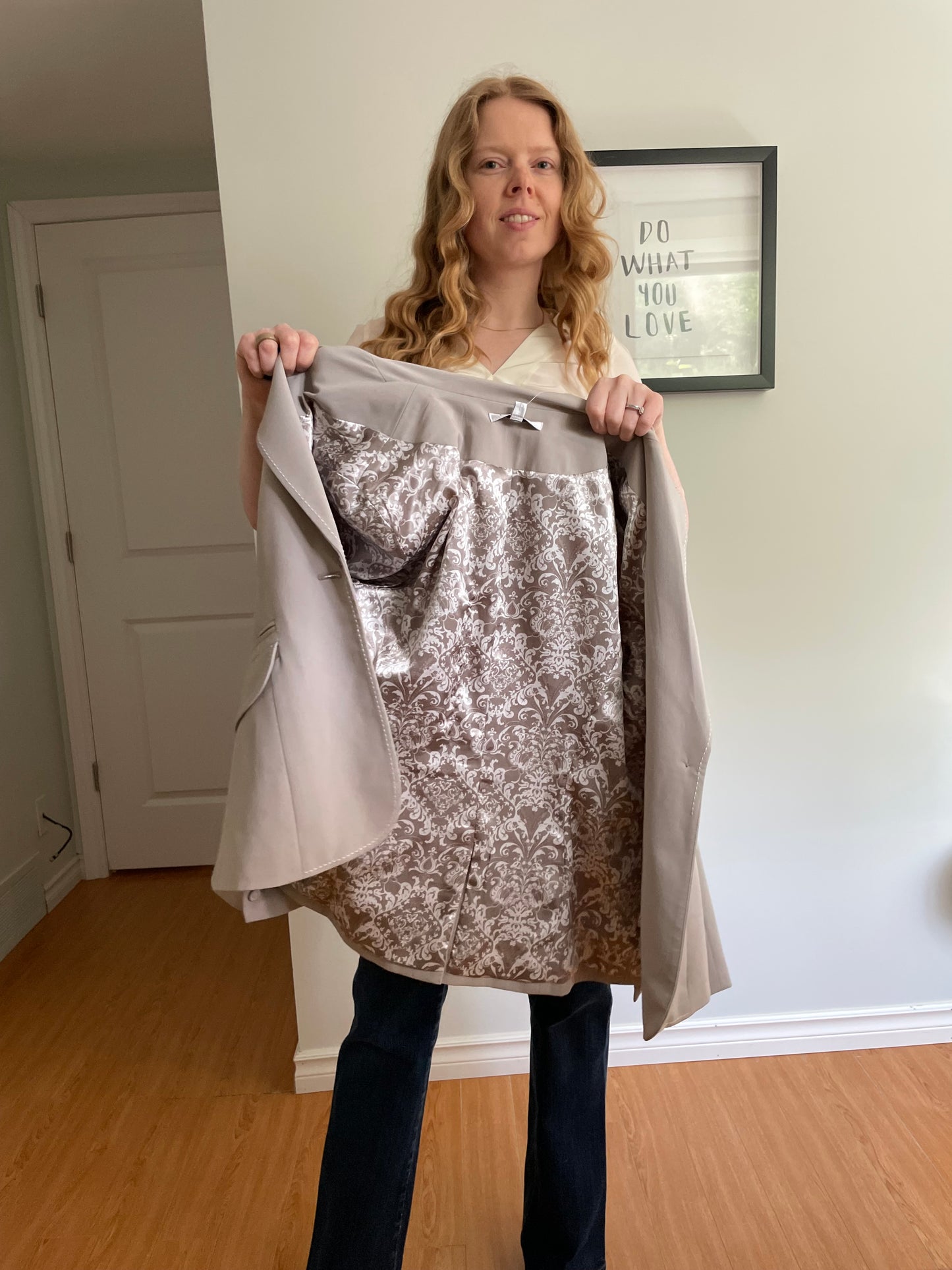 Cabi Pale Sandy Fawn Blazer – Size 10