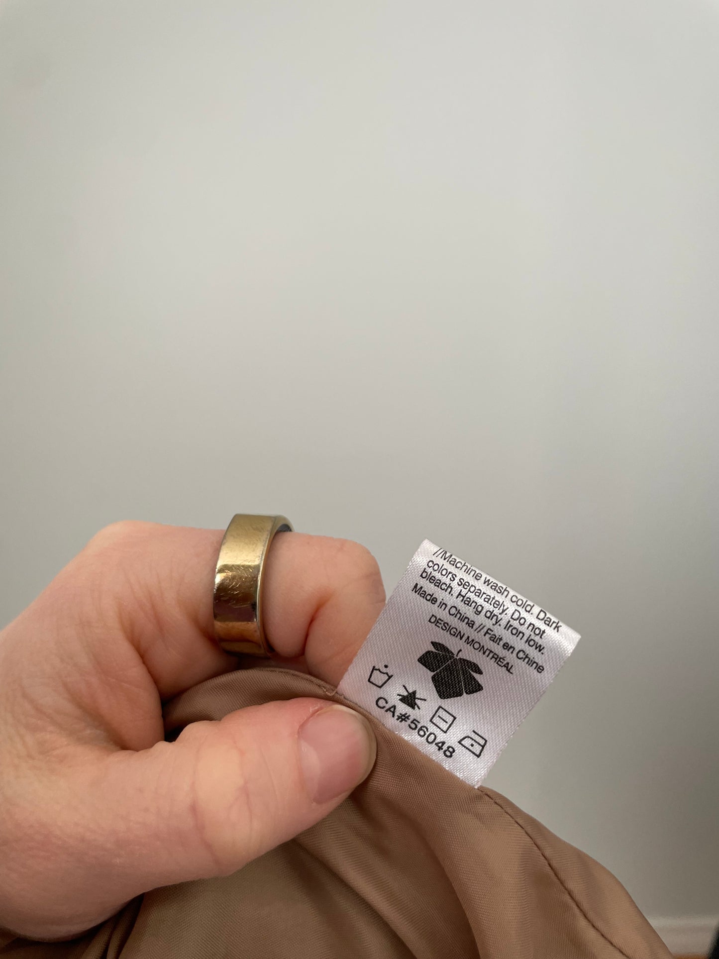 Against Nudity Camel Tailored Knit Coat – Large