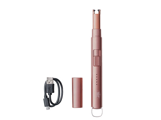 Rechargeable USB SmartIgnition Eco-Friendly Candle & Home Electric Lighter - Rose Gold