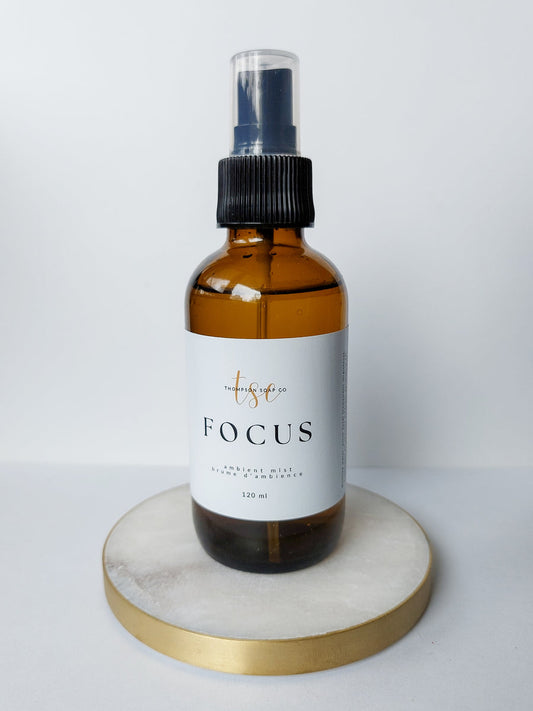 Thompson Soap Co. – Focus Essential Oil Ambient Mist (Natural Room & Linen Spray)