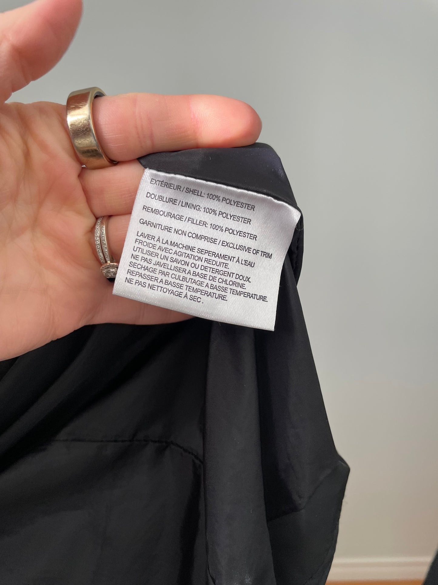 Northside Black Quilted Faux-Fur Hooded Winter Coat – Size 14