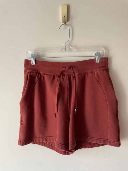 Lululemon Scuba High-Rise Fleece Shorts - Terracotta - Size 8