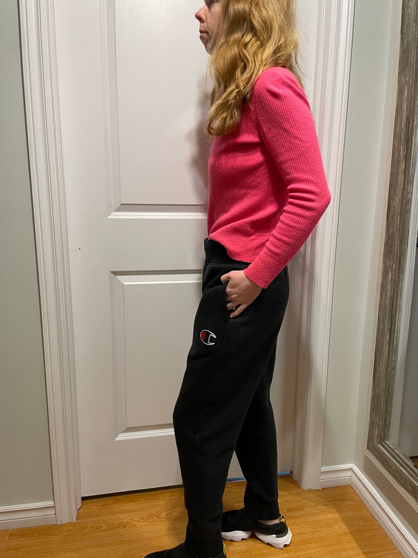 Champion Black Fleece-Jogger Sweatpants – Small